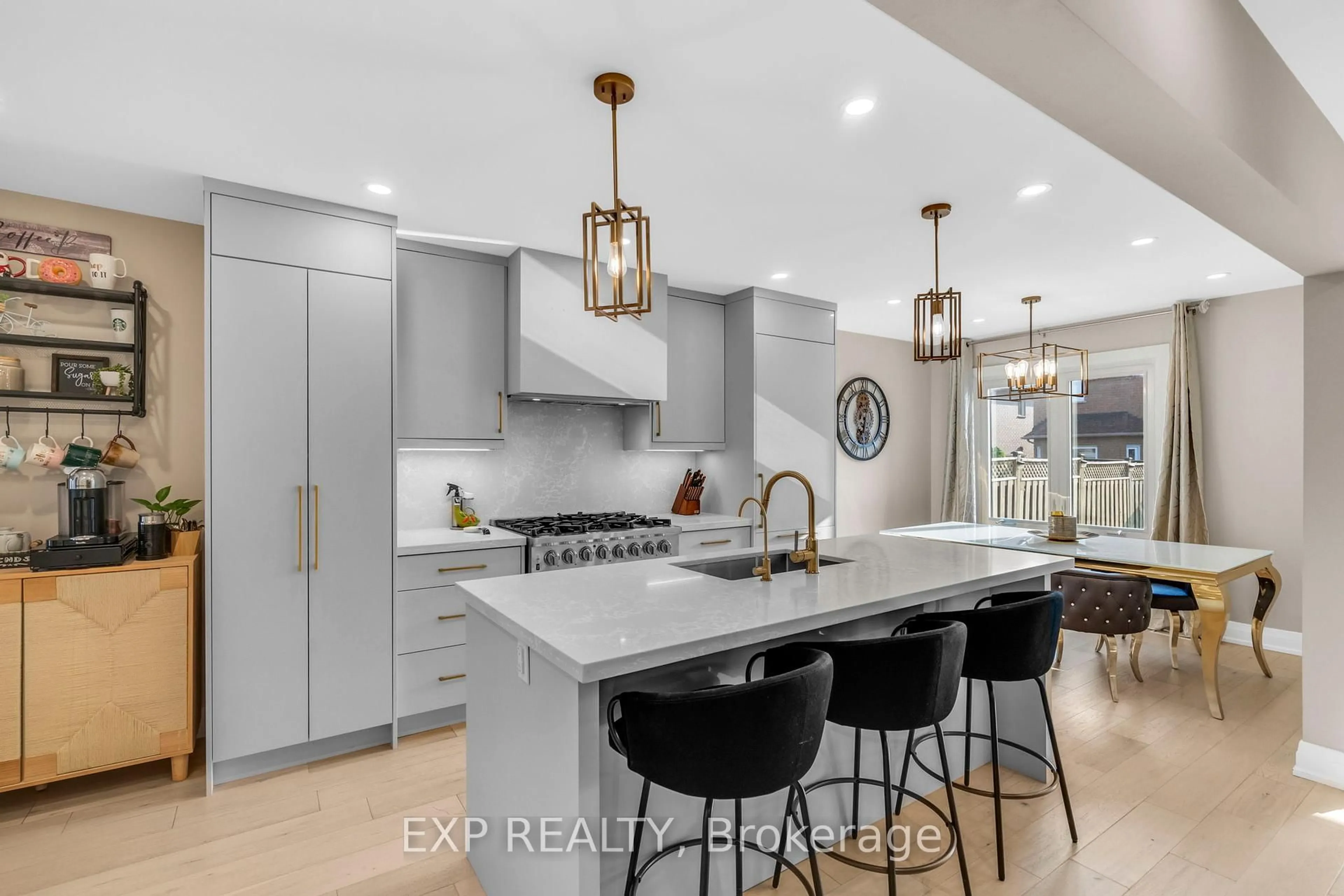 Contemporary kitchen, ceramic/tile floor for 66 Whitefaulds Rd, Vaughan Ontario L6A 2K4