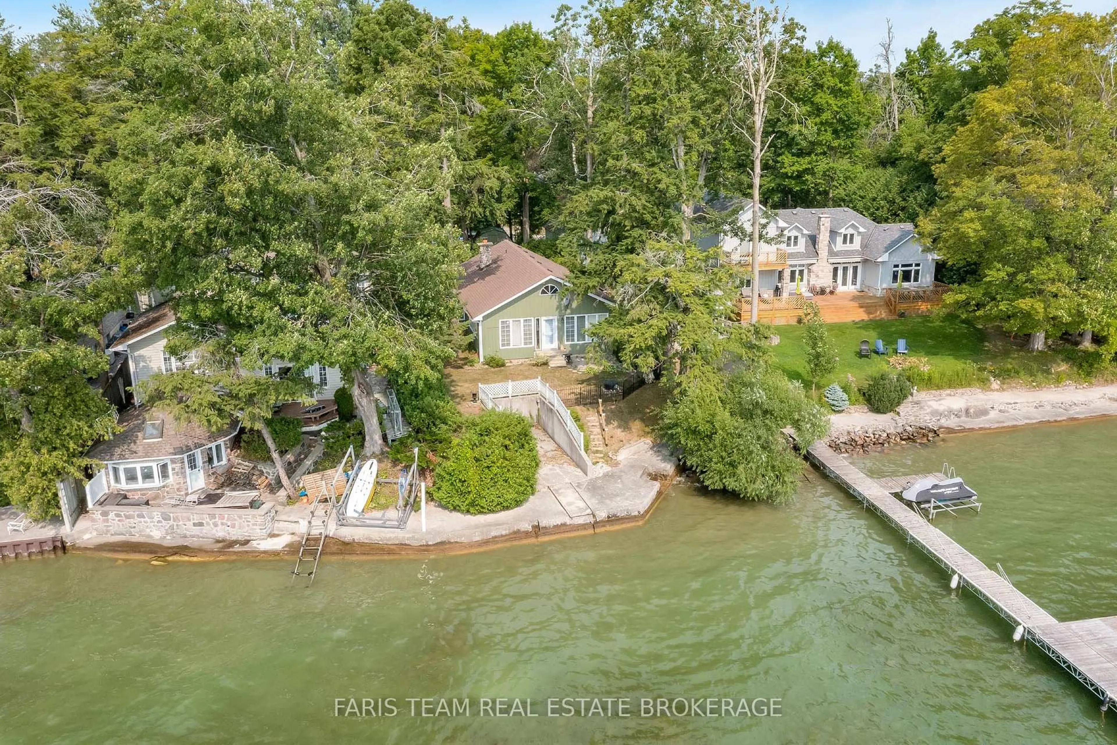 A pic from outside/outdoor area/front of a property/back of a property/a pic from drone, water/lake/river/ocean view for 2855 Purvis St, Innisfil Ontario L9S 3K6