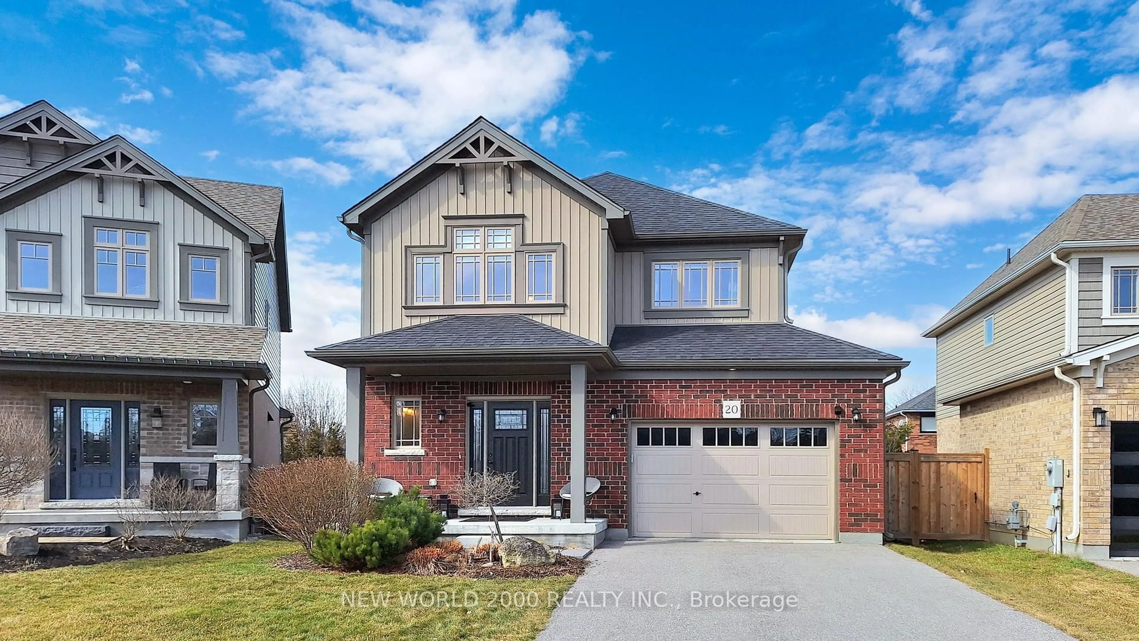 Home with brick exterior material, street for 20 Carleton Tr, New Tecumseth Ontario L0G 1A0