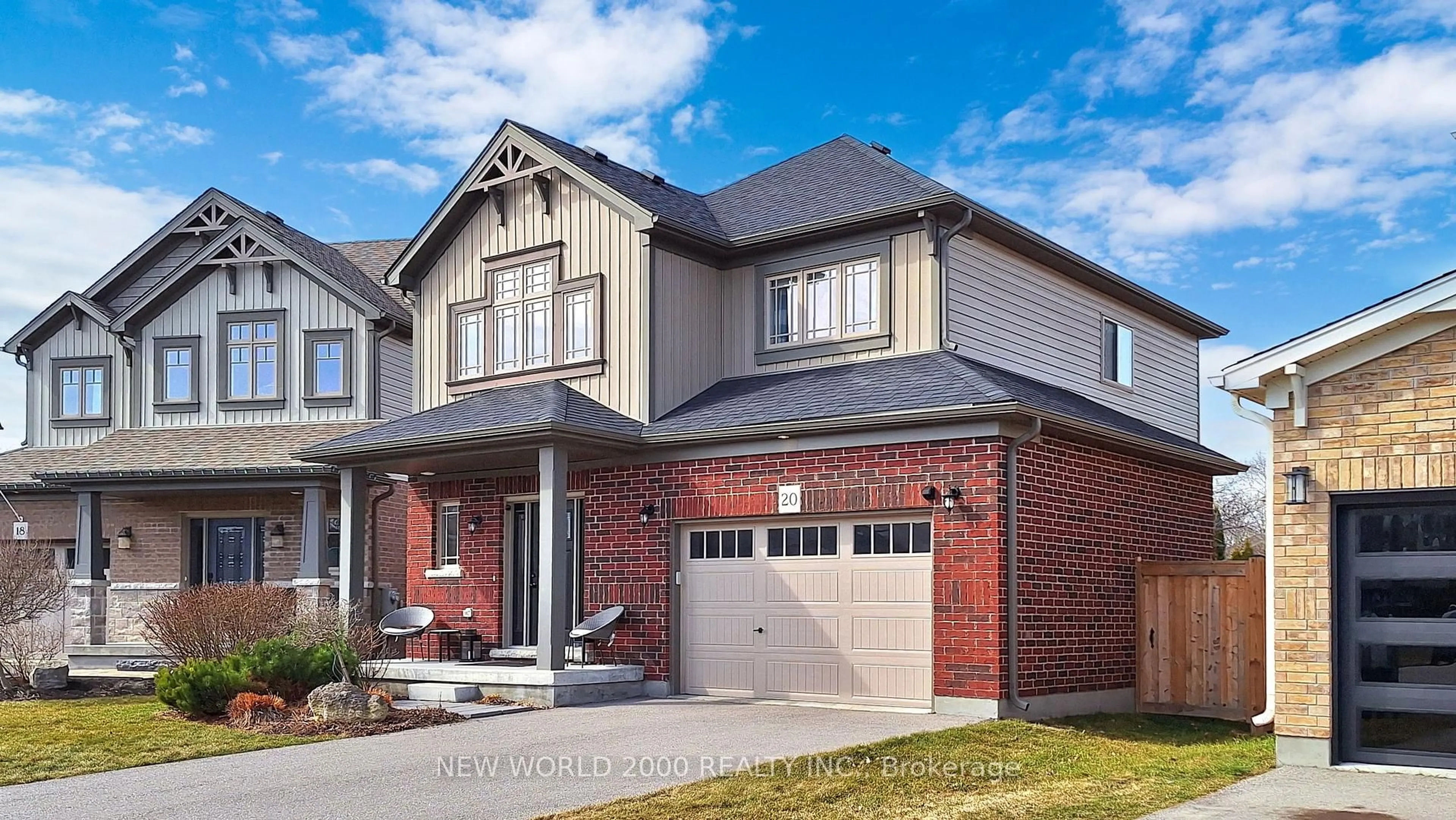 Home with brick exterior material, street for 20 Carleton Tr, New Tecumseth Ontario L0G 1A0