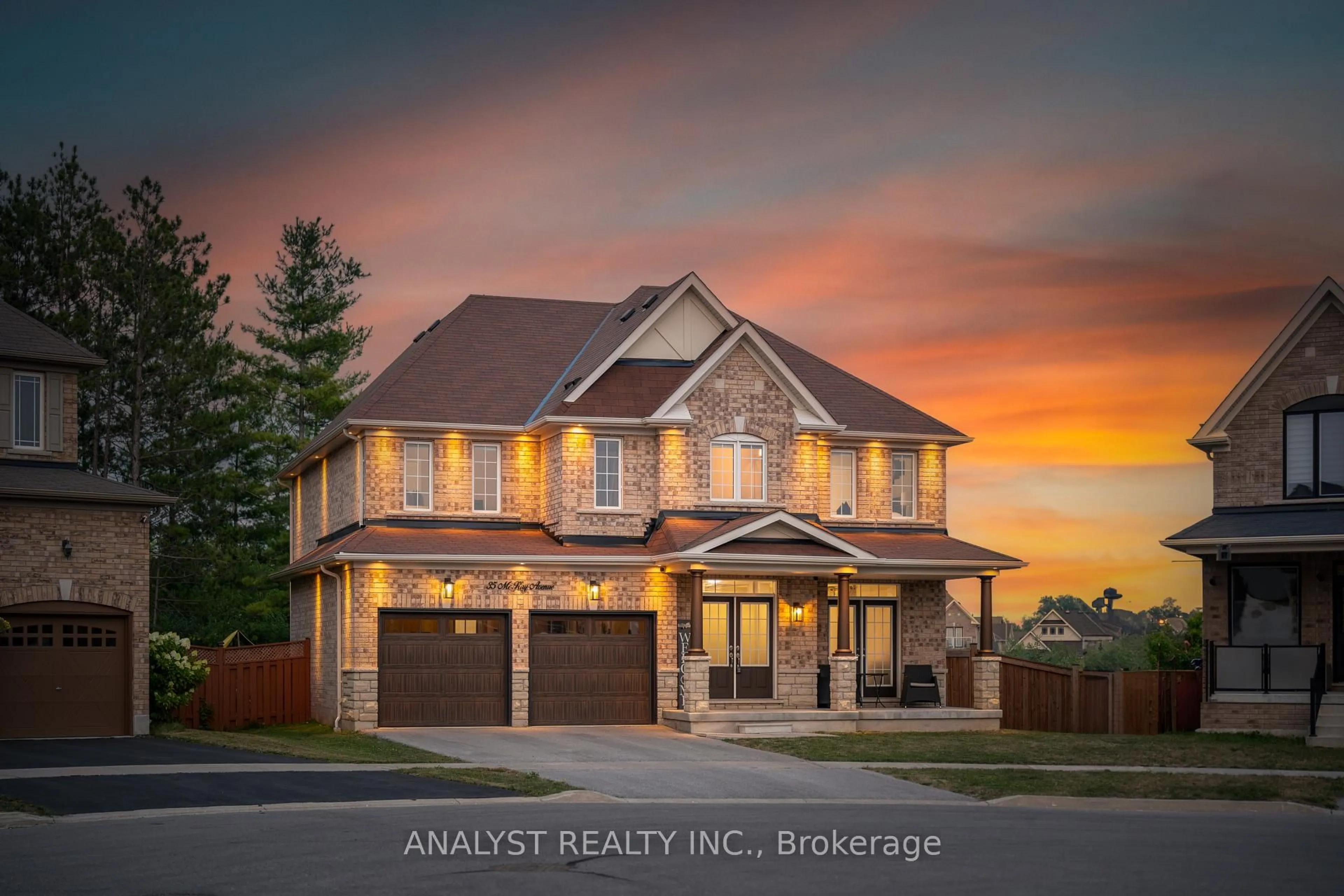 Home with brick exterior material, street for 35 Mckay Ave, New Tecumseth Ontario L0G 1W0