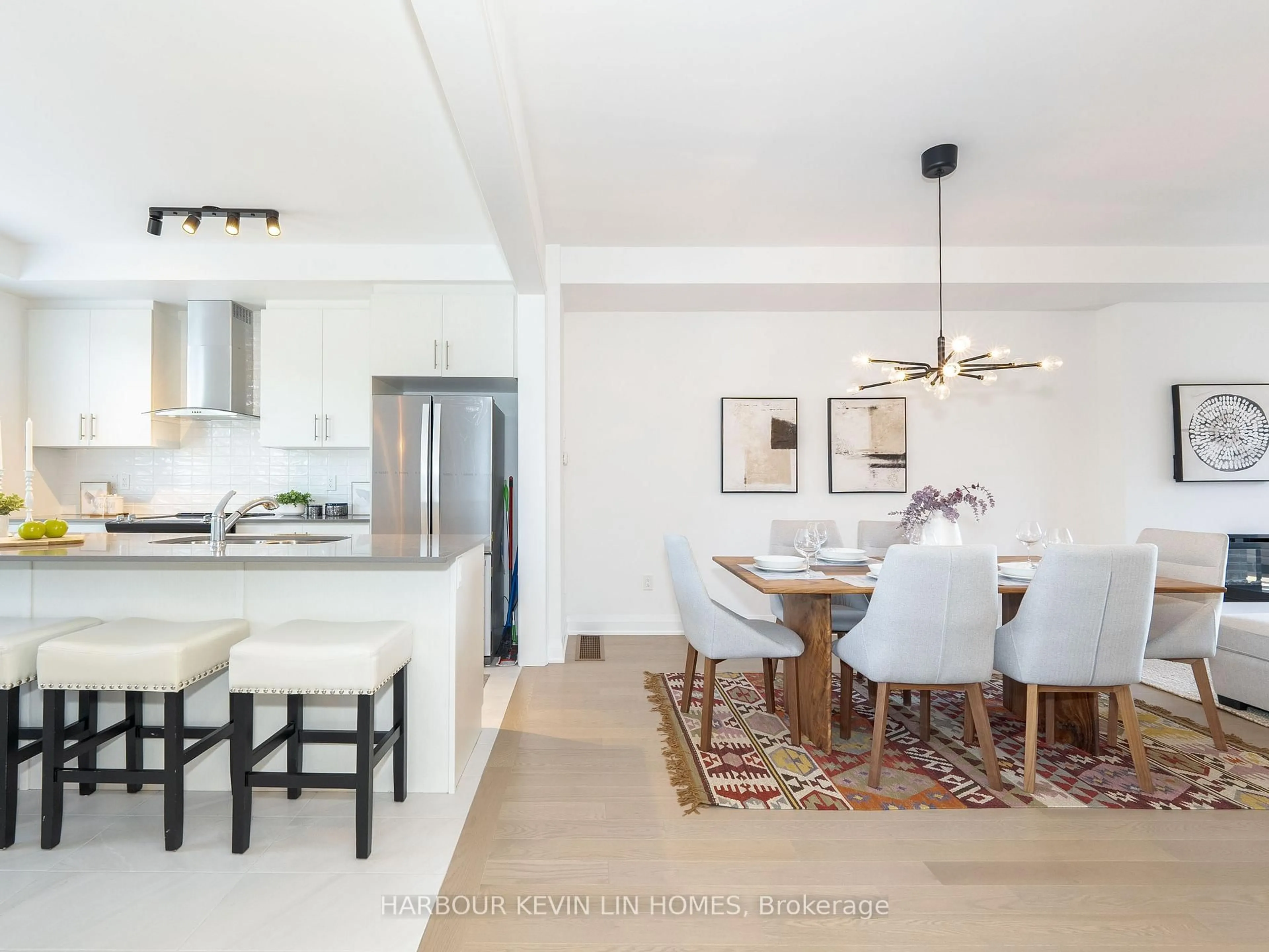 Open concept kitchen, unknown for 48 Carole Bell Way, Markham Ontario L6E 0W2