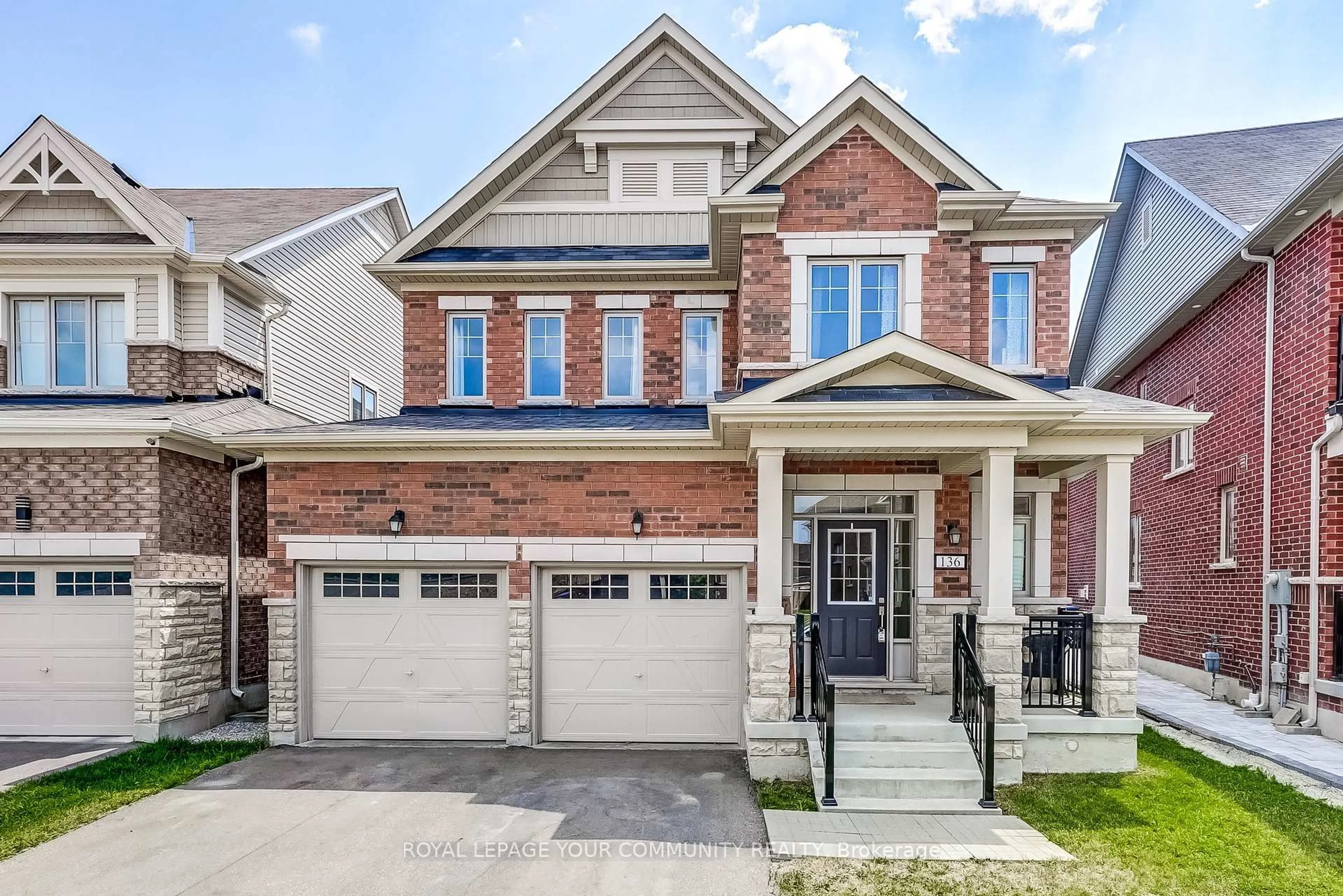 Home with brick exterior material, street for 136 Casserley Cres, New Tecumseth Ontario L0G 1W0