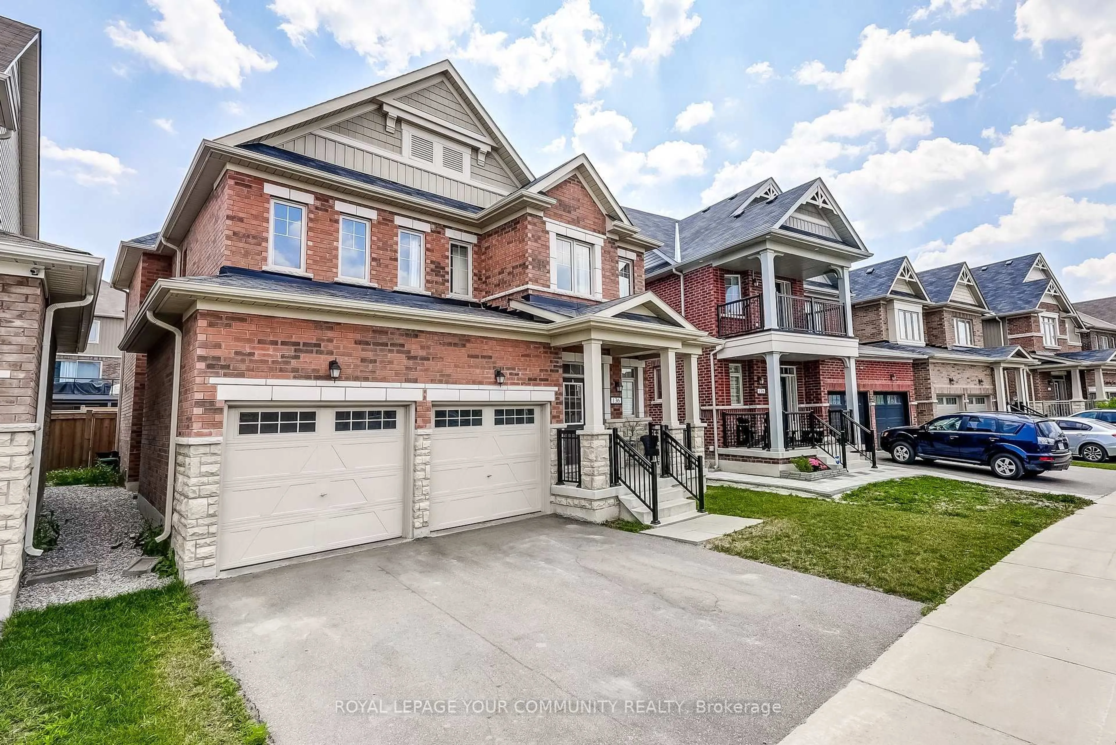 Home with brick exterior material, street for 136 Casserley Cres, New Tecumseth Ontario L0G 1W0