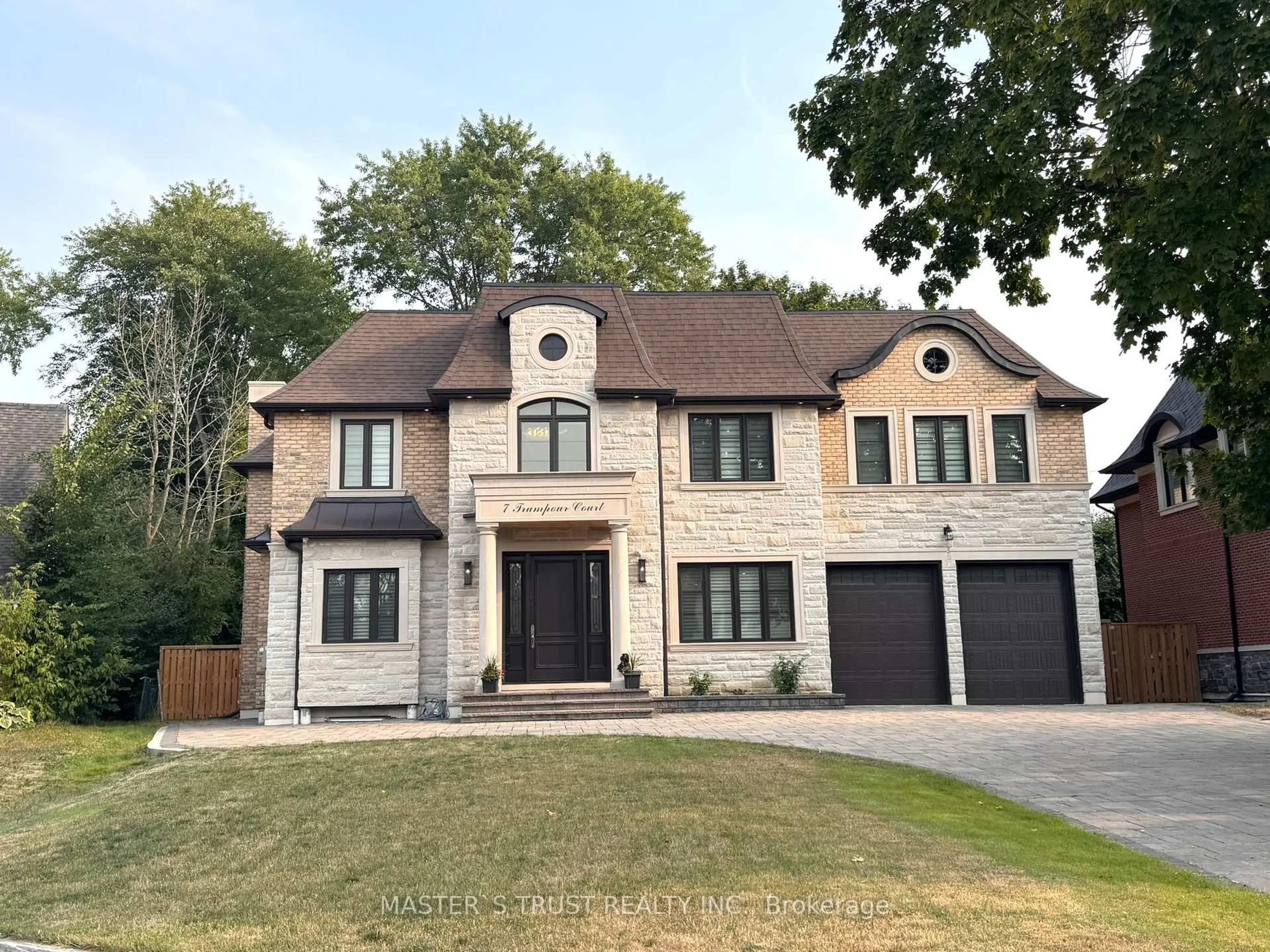 Home with brick exterior material, street for 7 Trumpour Crt, Markham Ontario L3R 2L4