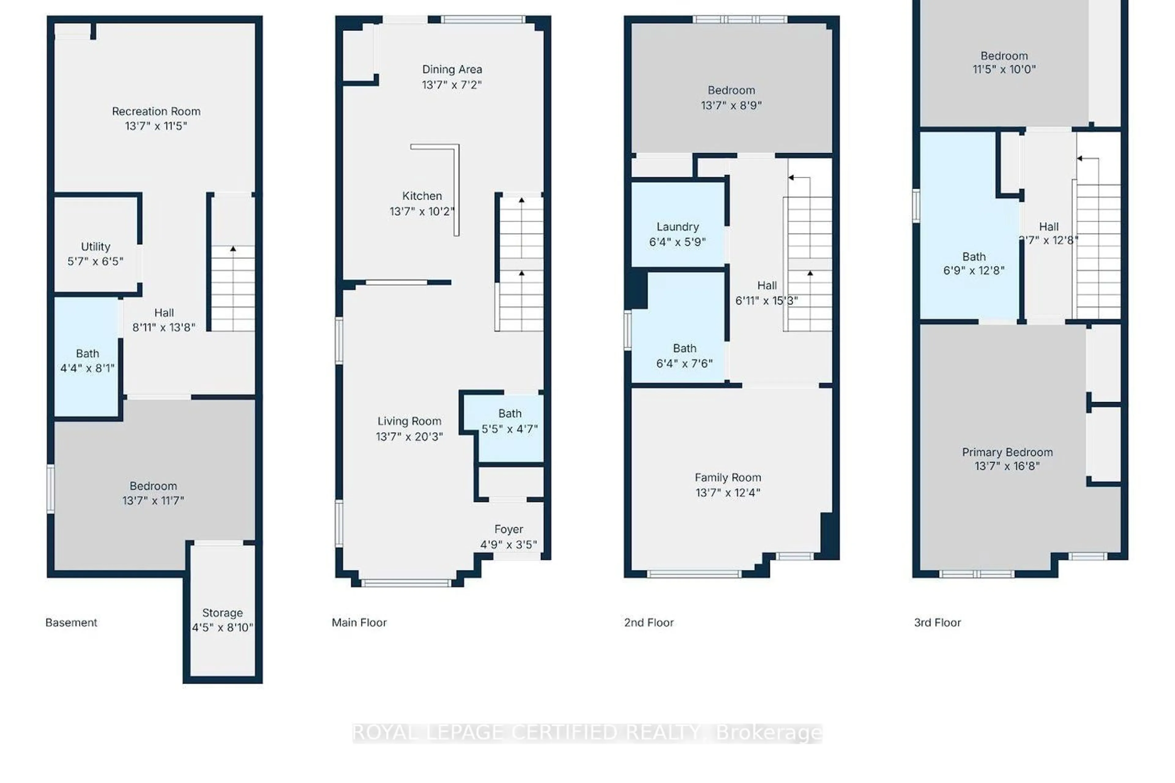 Floor plan for 483 White's Hill Ave, Markham Ontario L6B 0J8