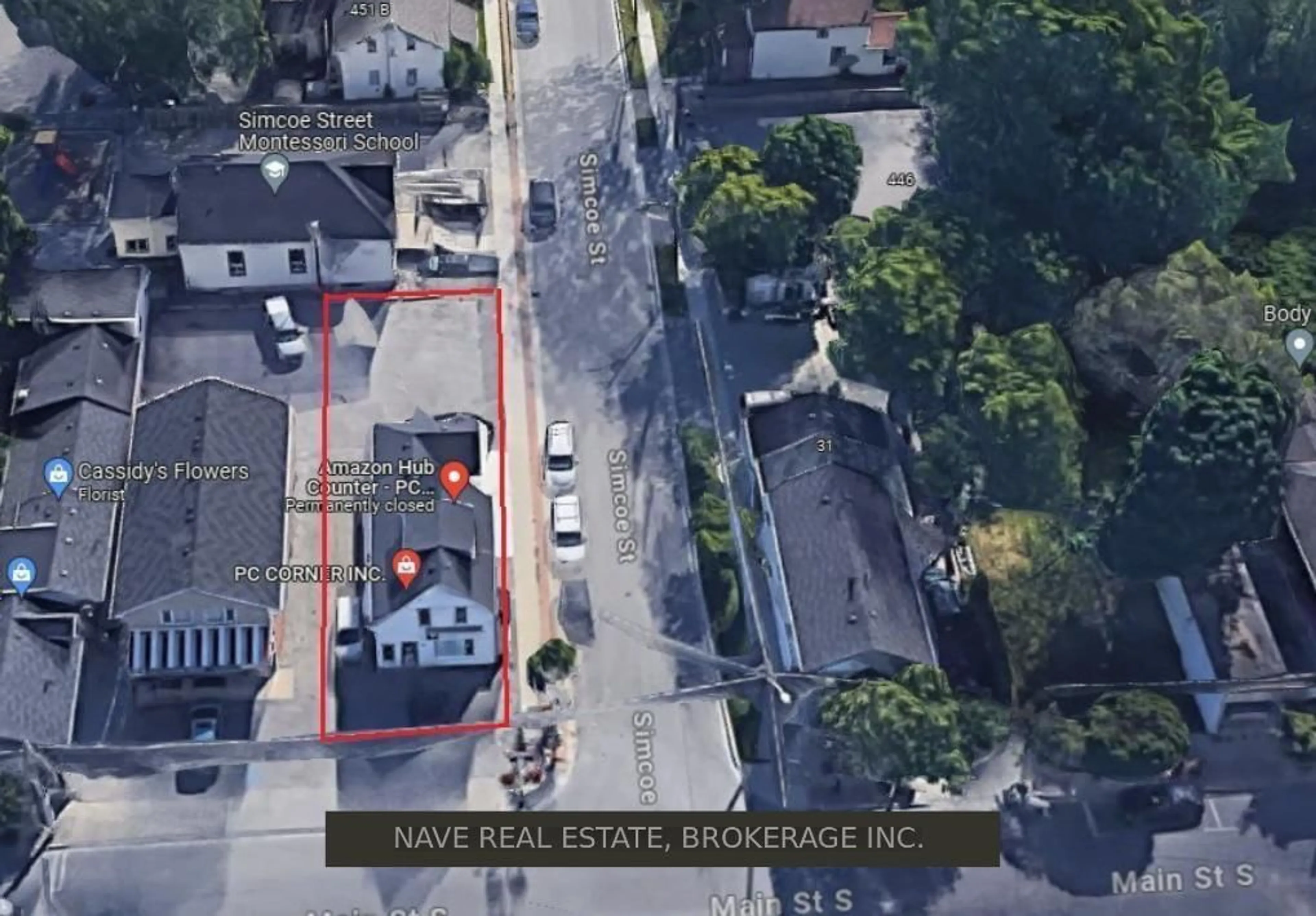 A pic from outside/outdoor area/front of a property/back of a property/a pic from drone, street for 21 Main St, Newmarket Ontario L3Y 3Y1