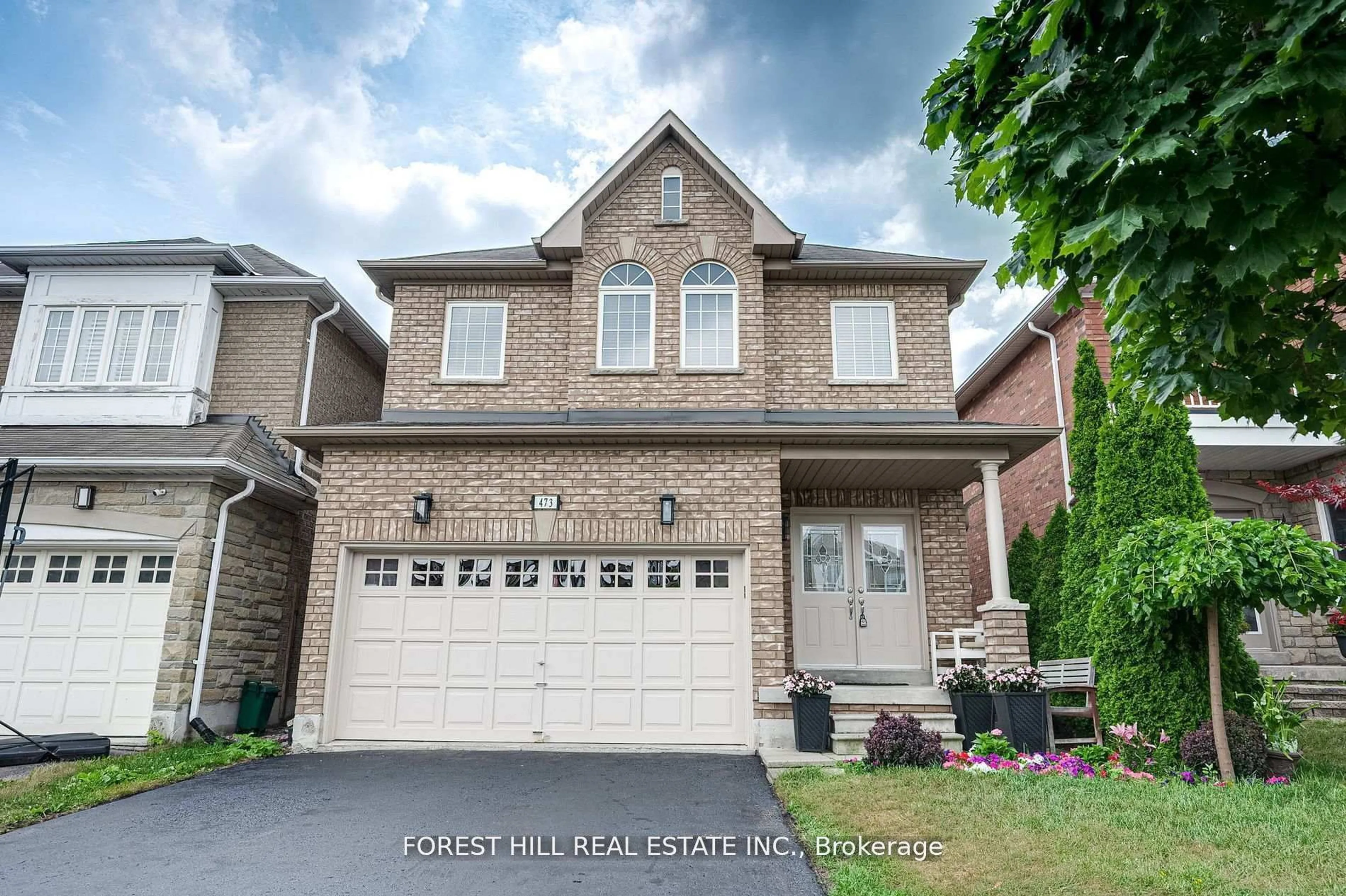 Home with brick exterior material, street for 473 Apple Blossom Dr, Vaughan Ontario L4J 9K7