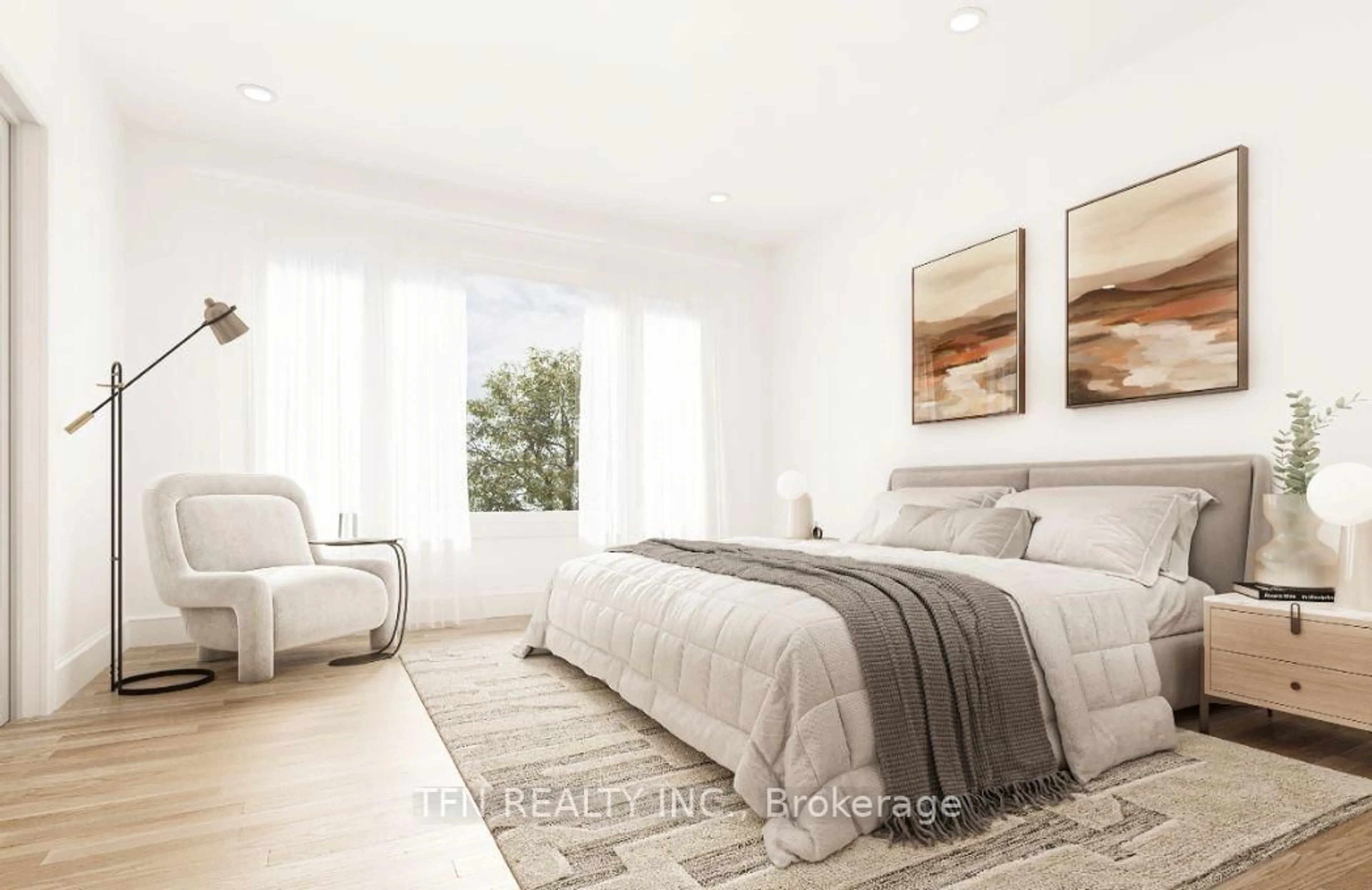 Bedroom with bed, unknown for 35 Imogene Crt, Richmond Hill Ontario L4C 7A6