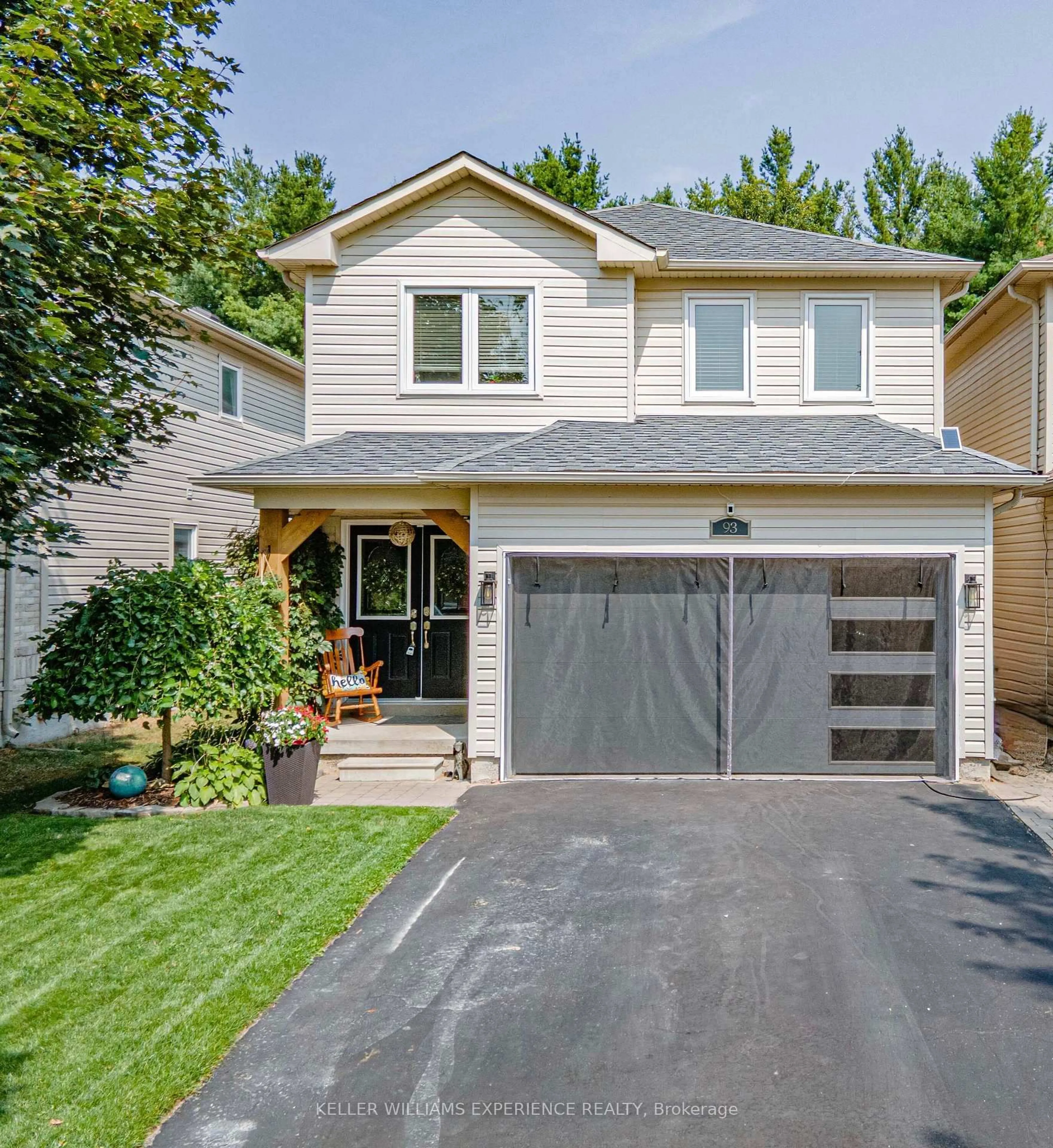 Home with vinyl exterior material, street for 93 Maplewood Dr, Essa Ontario L3W 0B7