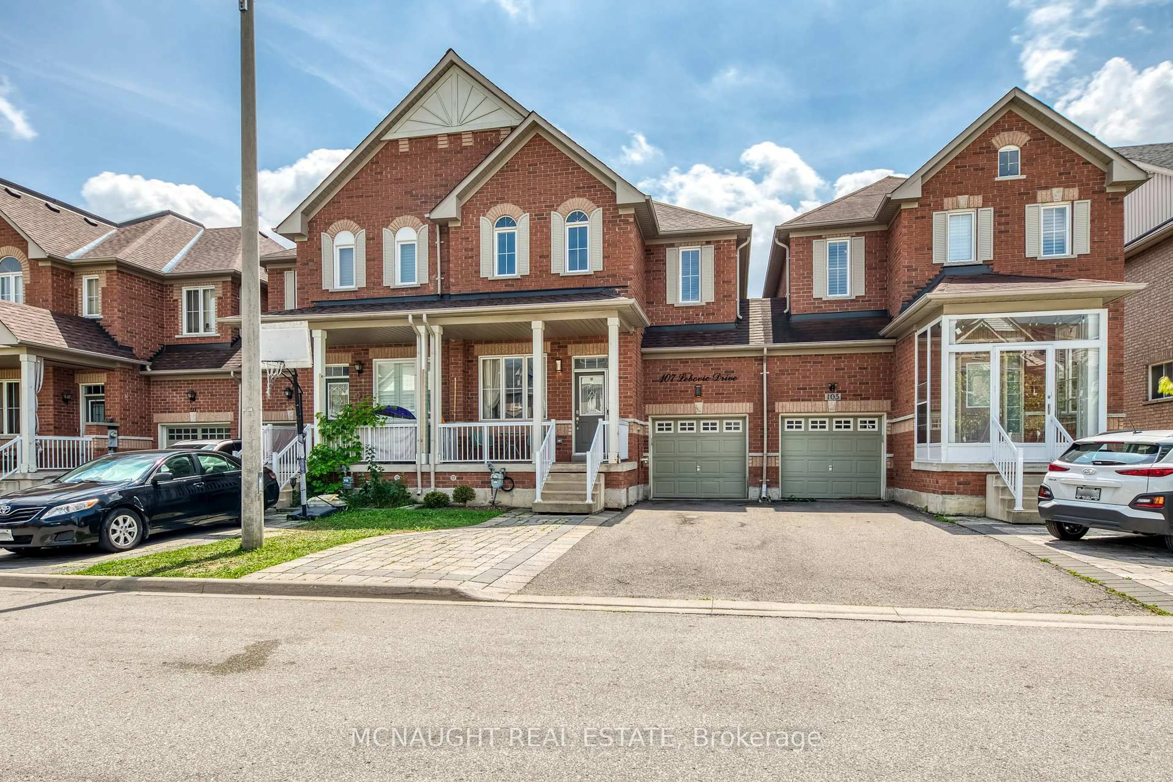 Home with brick exterior material, street for 107 Lebovic Dr, Richmond Hill Ontario L4E 5C1
