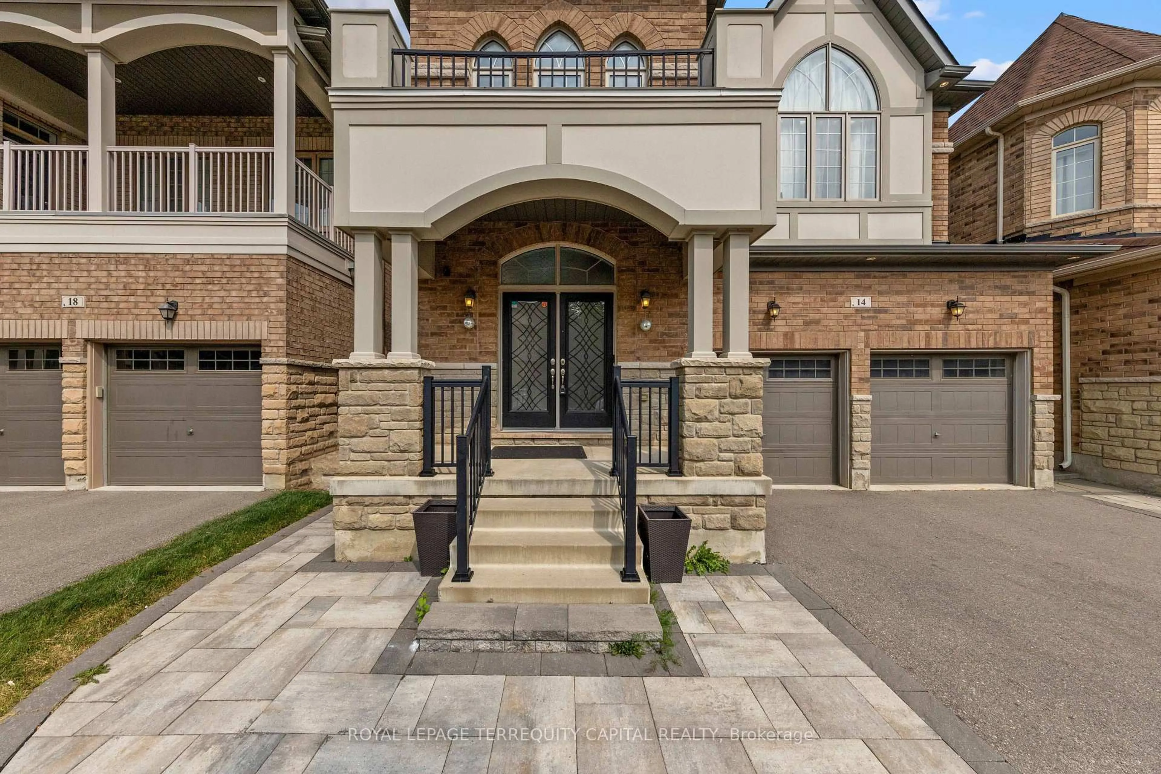 Home with brick exterior material, street for 14 Beaconsfield Dr, Vaughan Ontario L4H 4L5