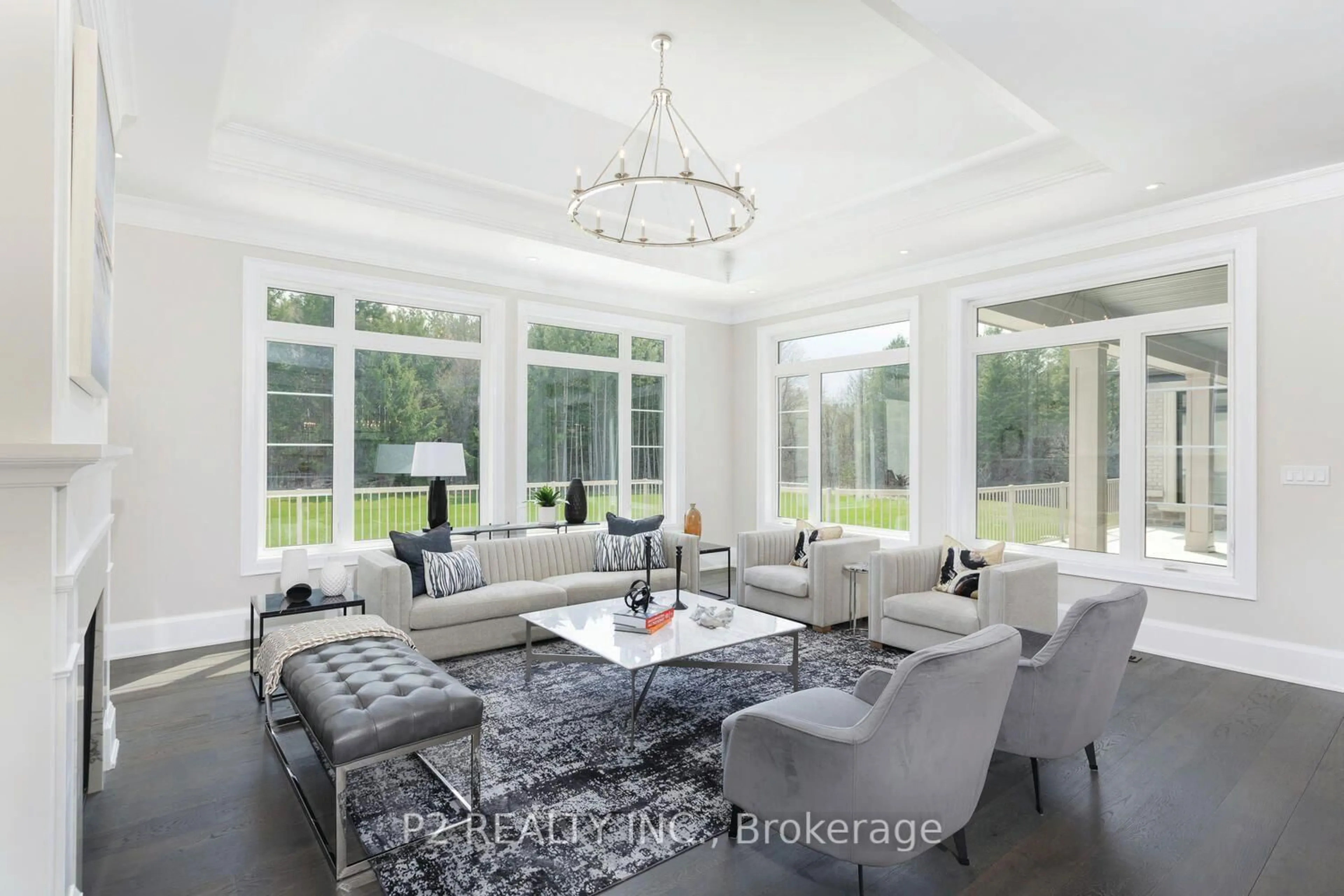 Living room with furniture, unknown for 33 Newton Reed Cres, Uxbridge Ontario L9P 0R3