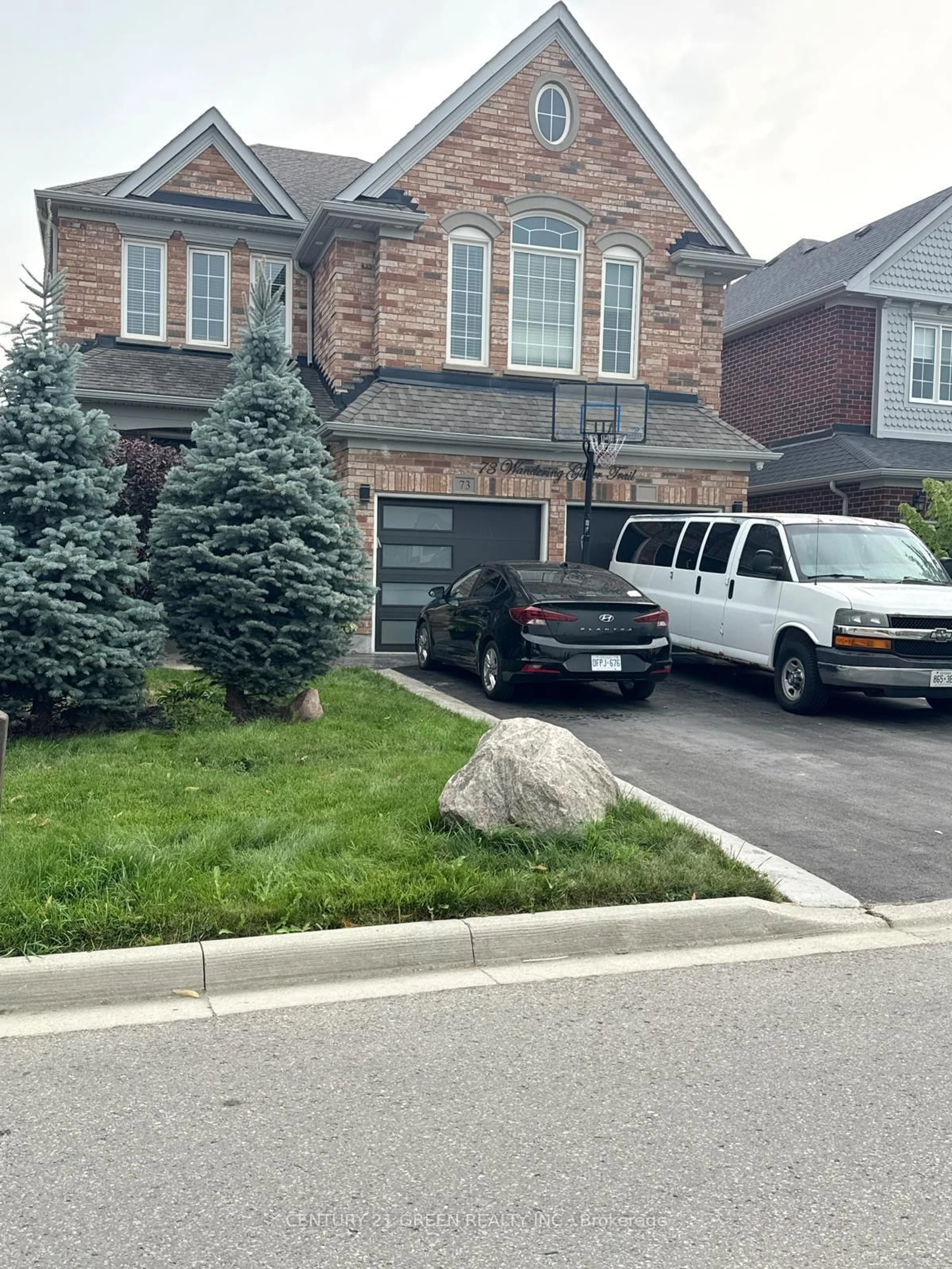 Home with brick exterior material, street for 73 Wandering Glider Tr, Bradford West Gwillimbury Ontario L3Z 2A5