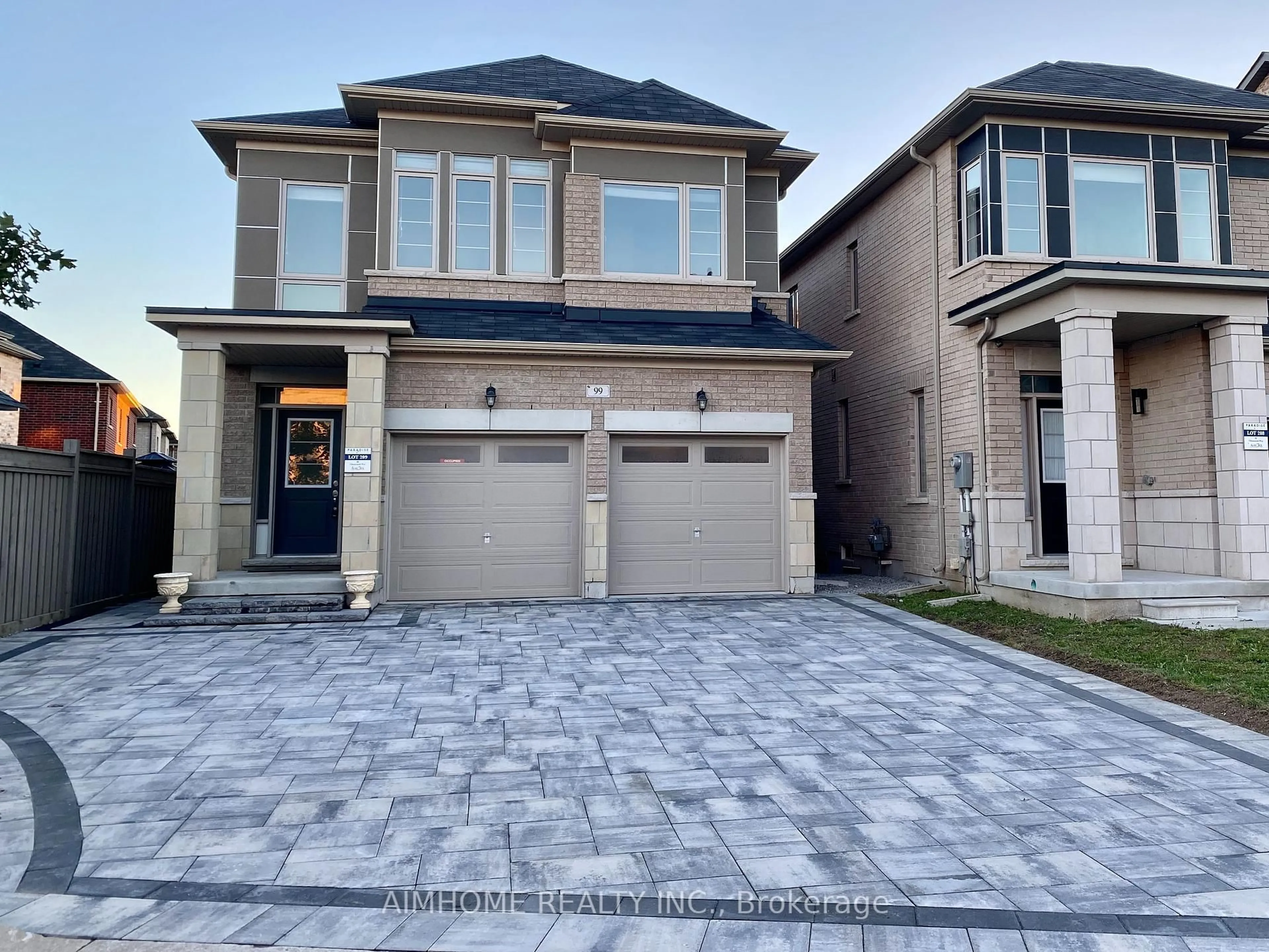Home with brick exterior material, street for 99 Chouinard Way, Aurora Ontario L4G 1B7