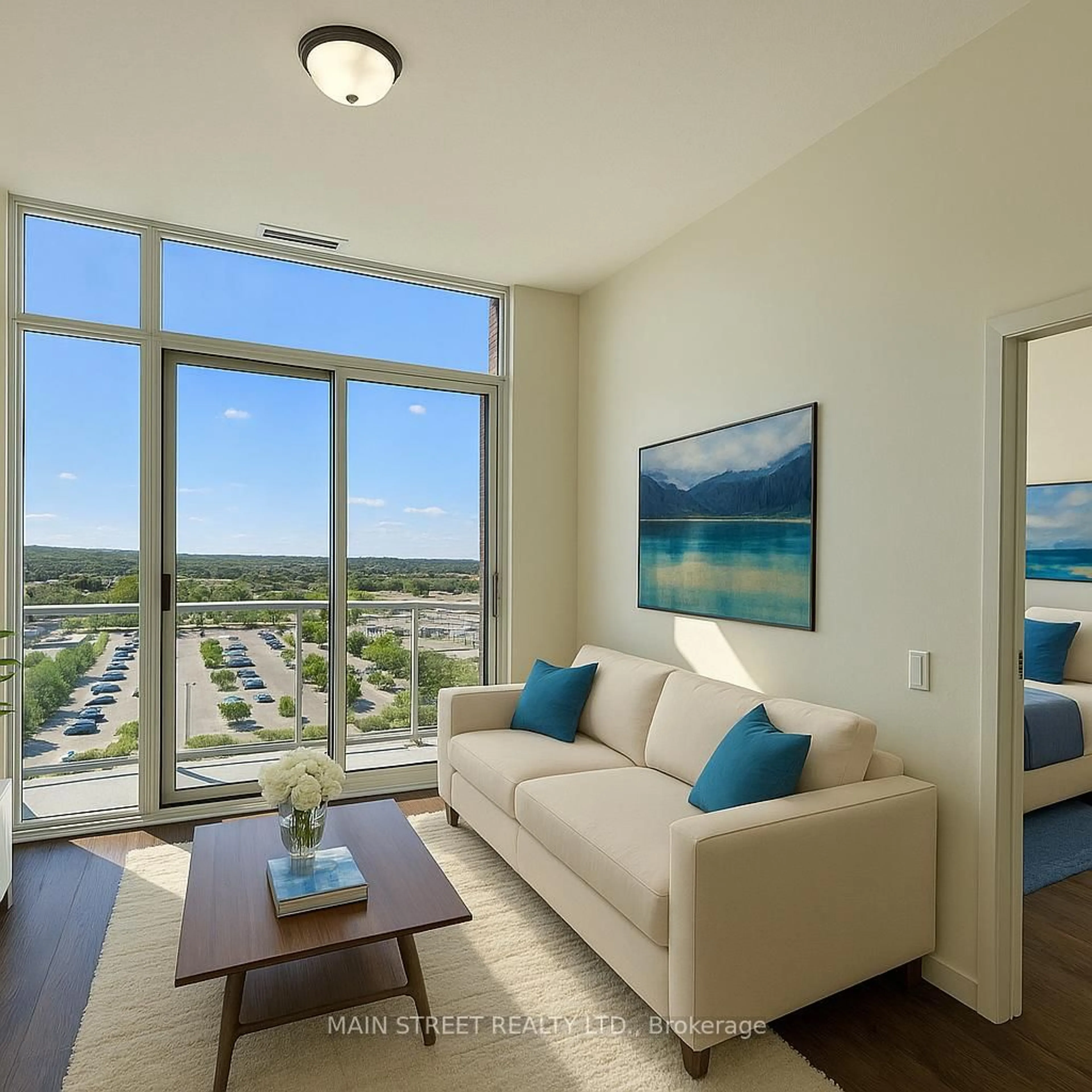 Living room with furniture, unknown for 185 Deerfield Rd #1506, Newmarket Ontario L3Y 0G7