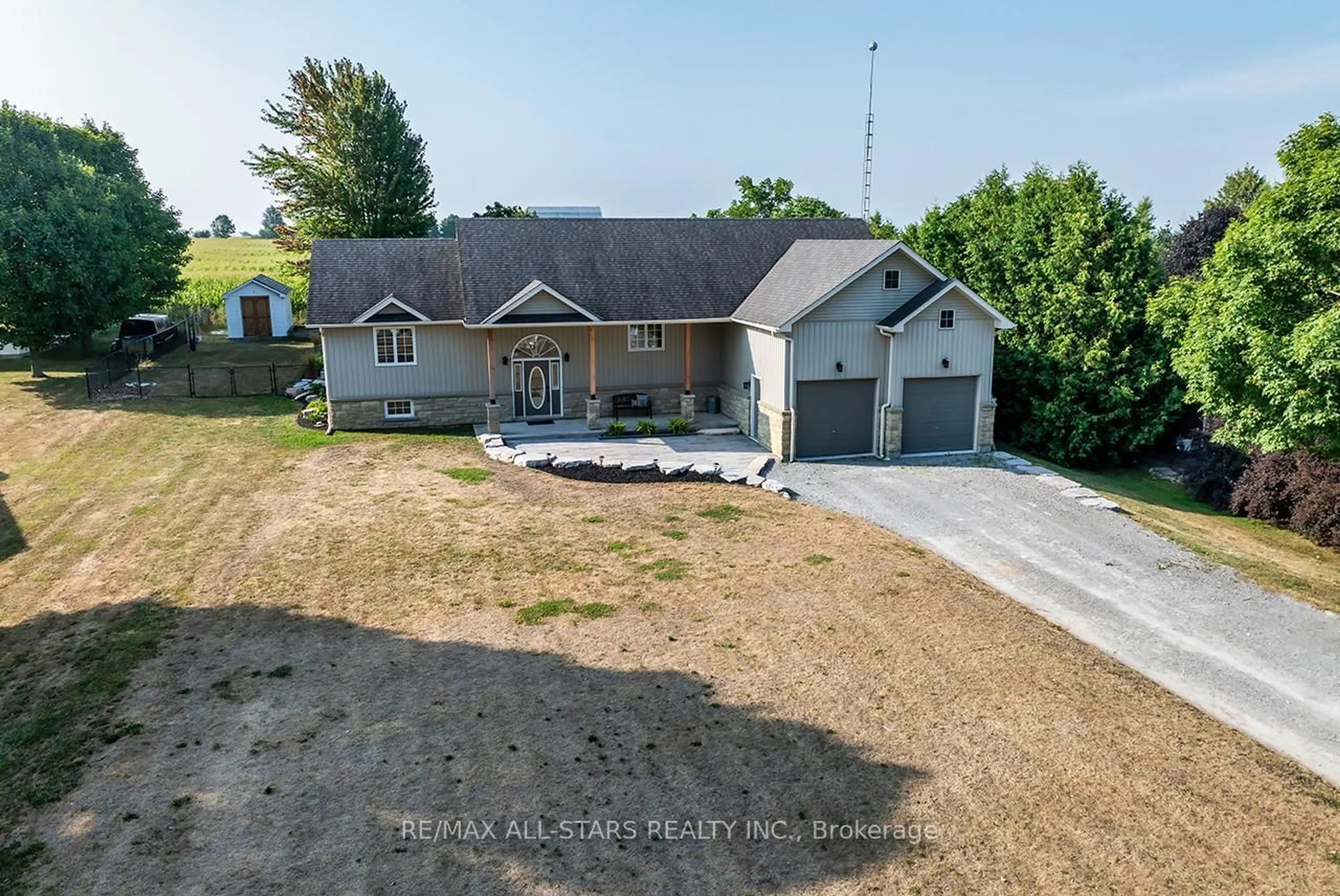 A pic from outside/outdoor area/front of a property/back of a property/a pic from drone, unknown for 2384 Concession 2 Rd, Brock Ontario L0C 1H0