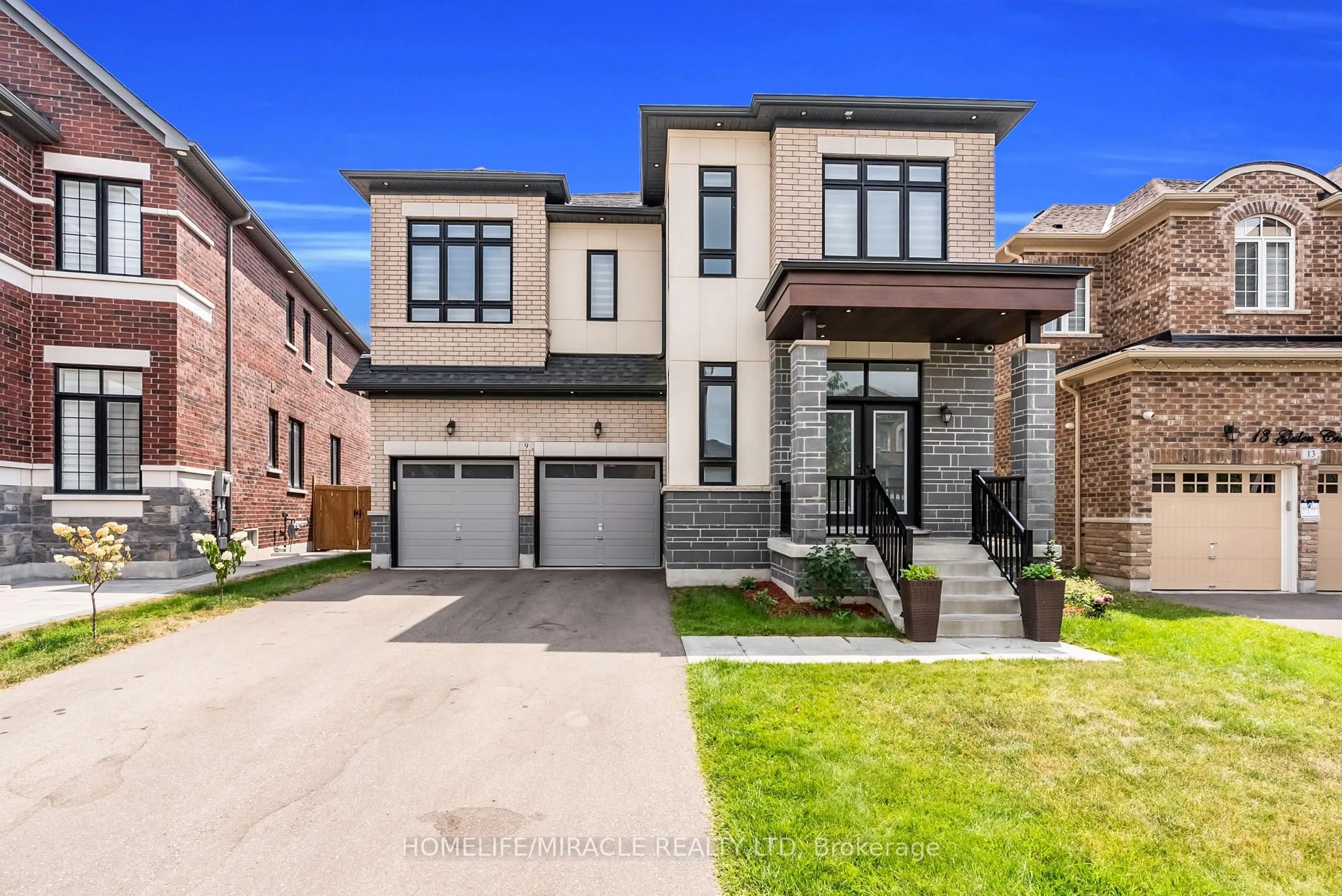 Home with brick exterior material, street for 9 Galen Cres, Vaughan Ontario L4H 5B6