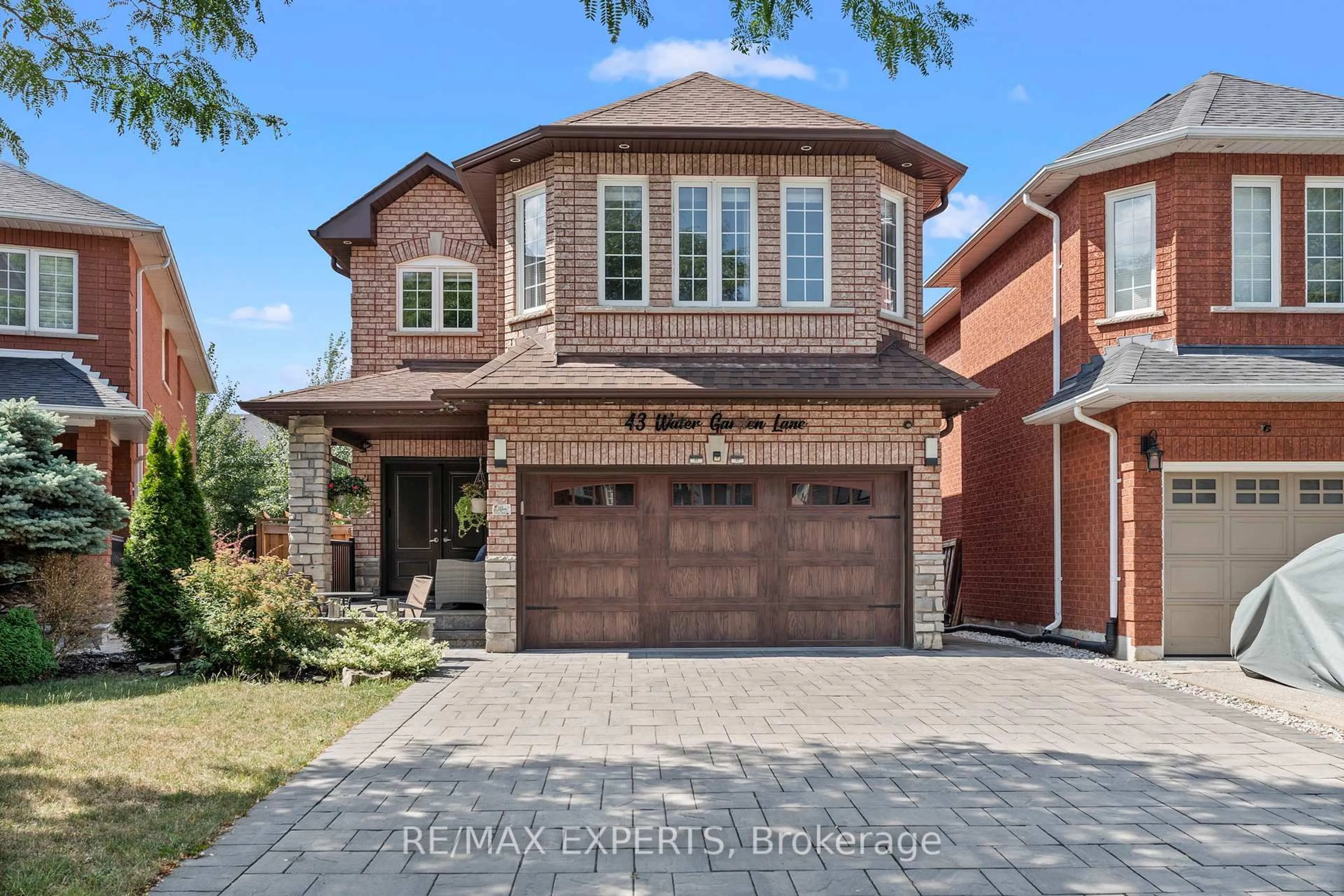 Home with brick exterior material, street for 43 Water Garden Lane, Vaughan Ontario L4H 1N2