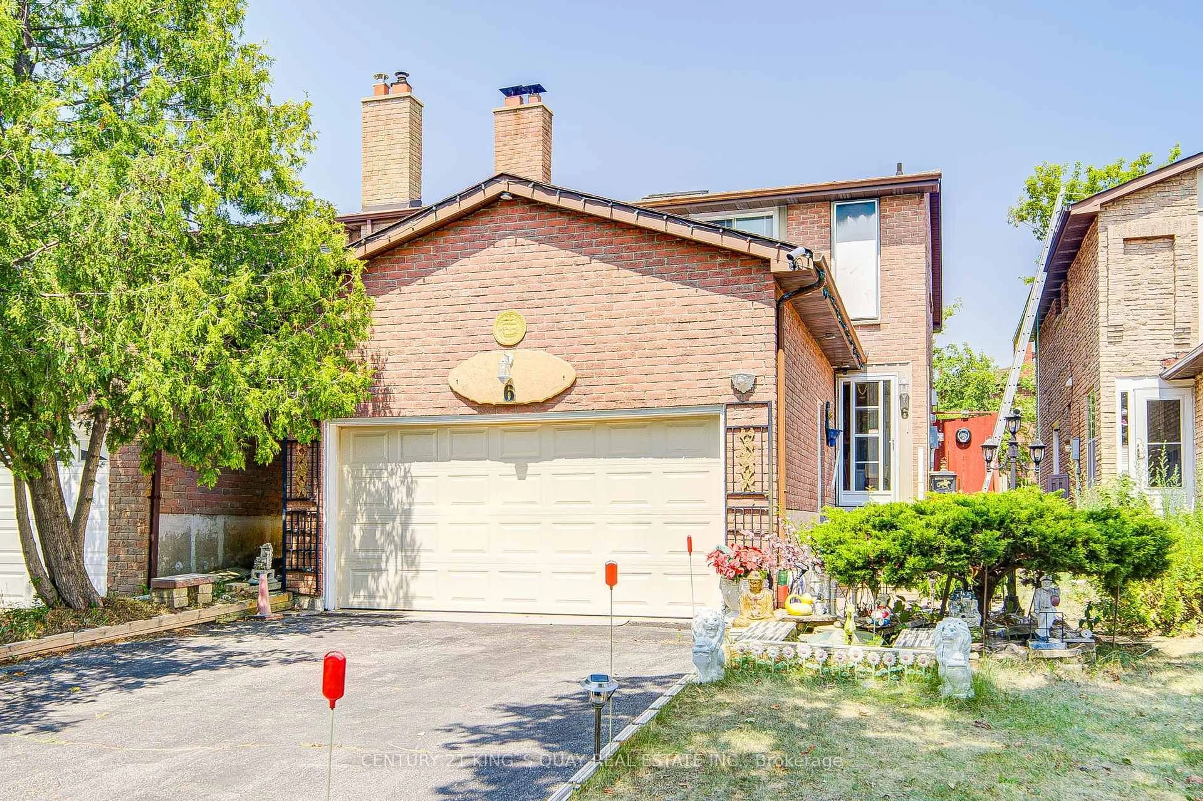Home with brick exterior material, street for 6 Cottsmore Cres, Markham Ontario L3R 3X6