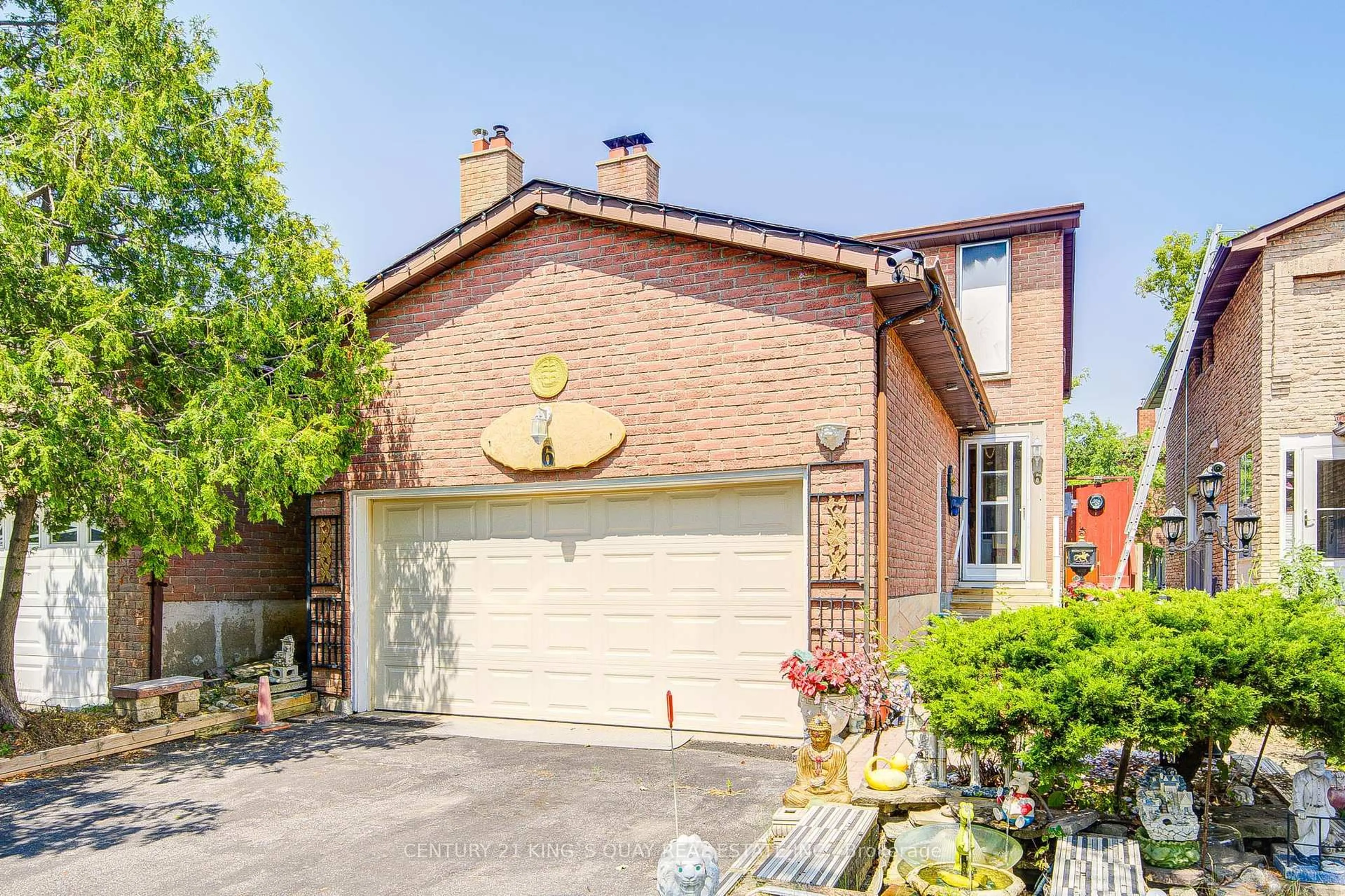 Home with brick exterior material, street for 6 Cottsmore Cres, Markham Ontario L3R 3X6