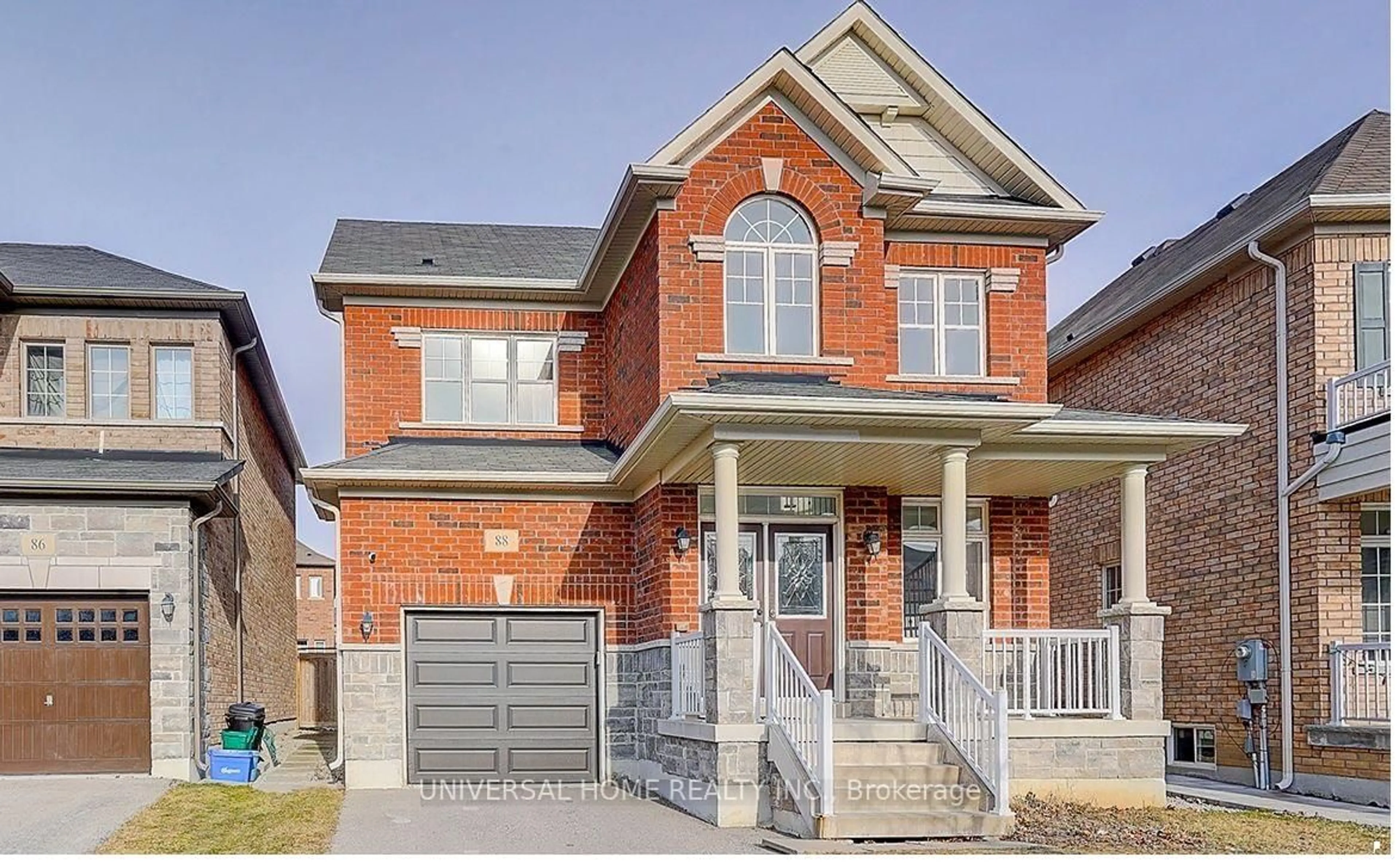 Home with brick exterior material, street for 88 Hua Du Ave, Markham Ontario L6C 0R2