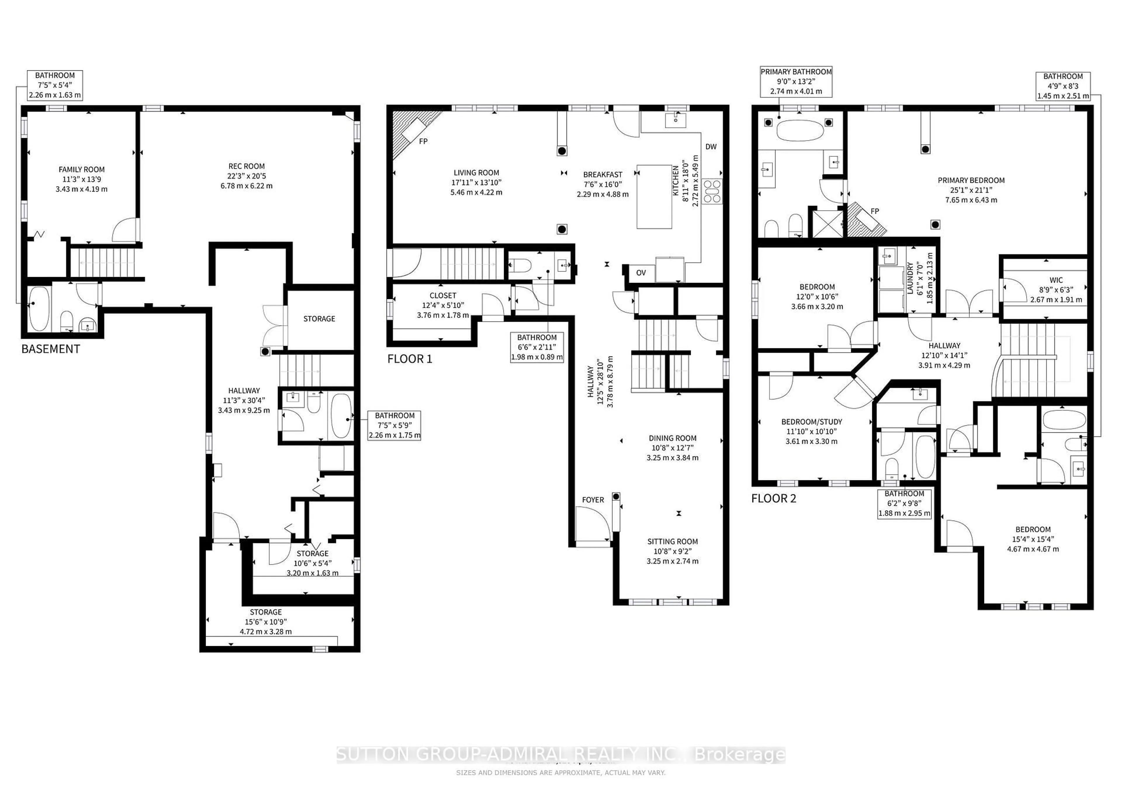 Floor plan for 27 Chipmunk Tr, Vaughan Ontario L4H 2K4