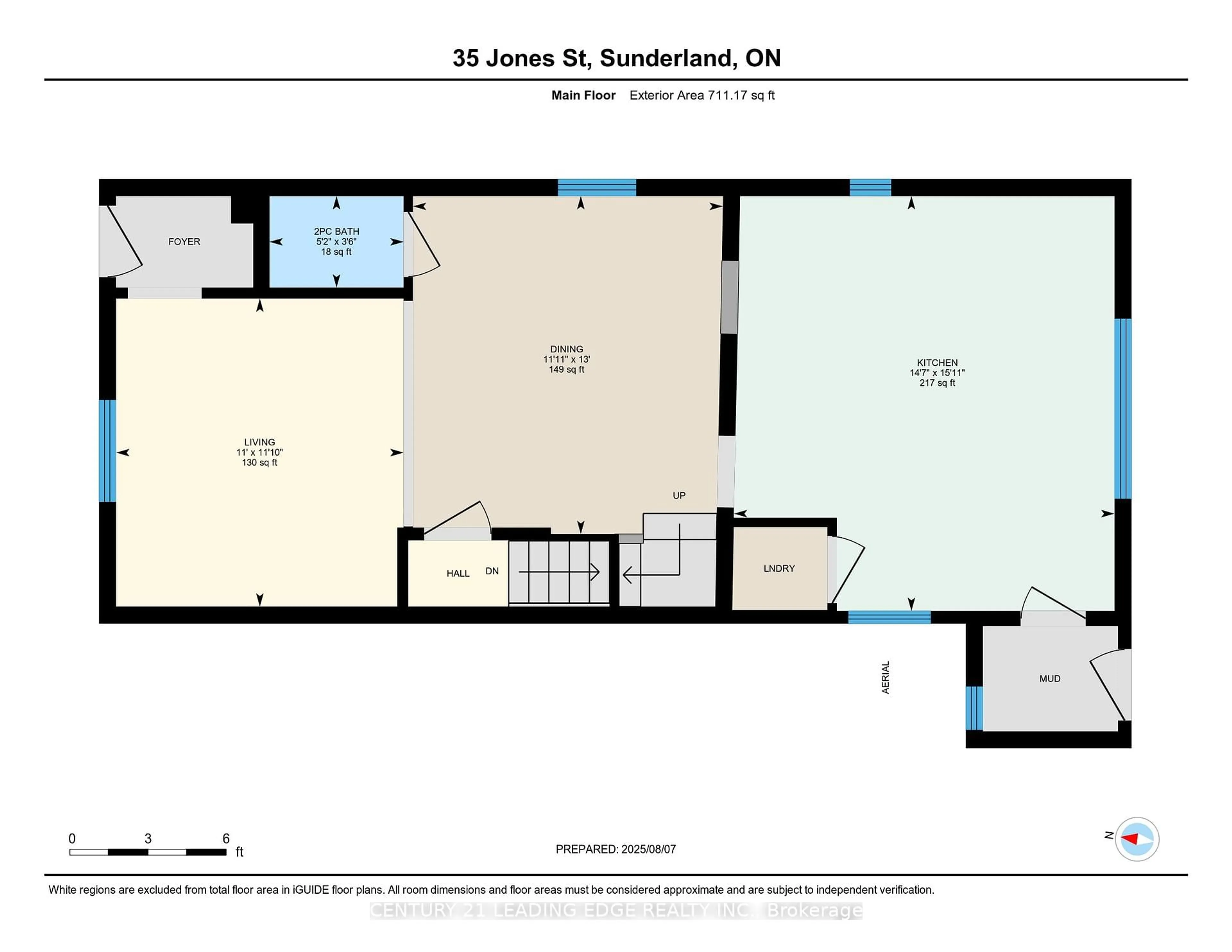 Floor plan for 35 Jones St, Brock Ontario L0C 1H0