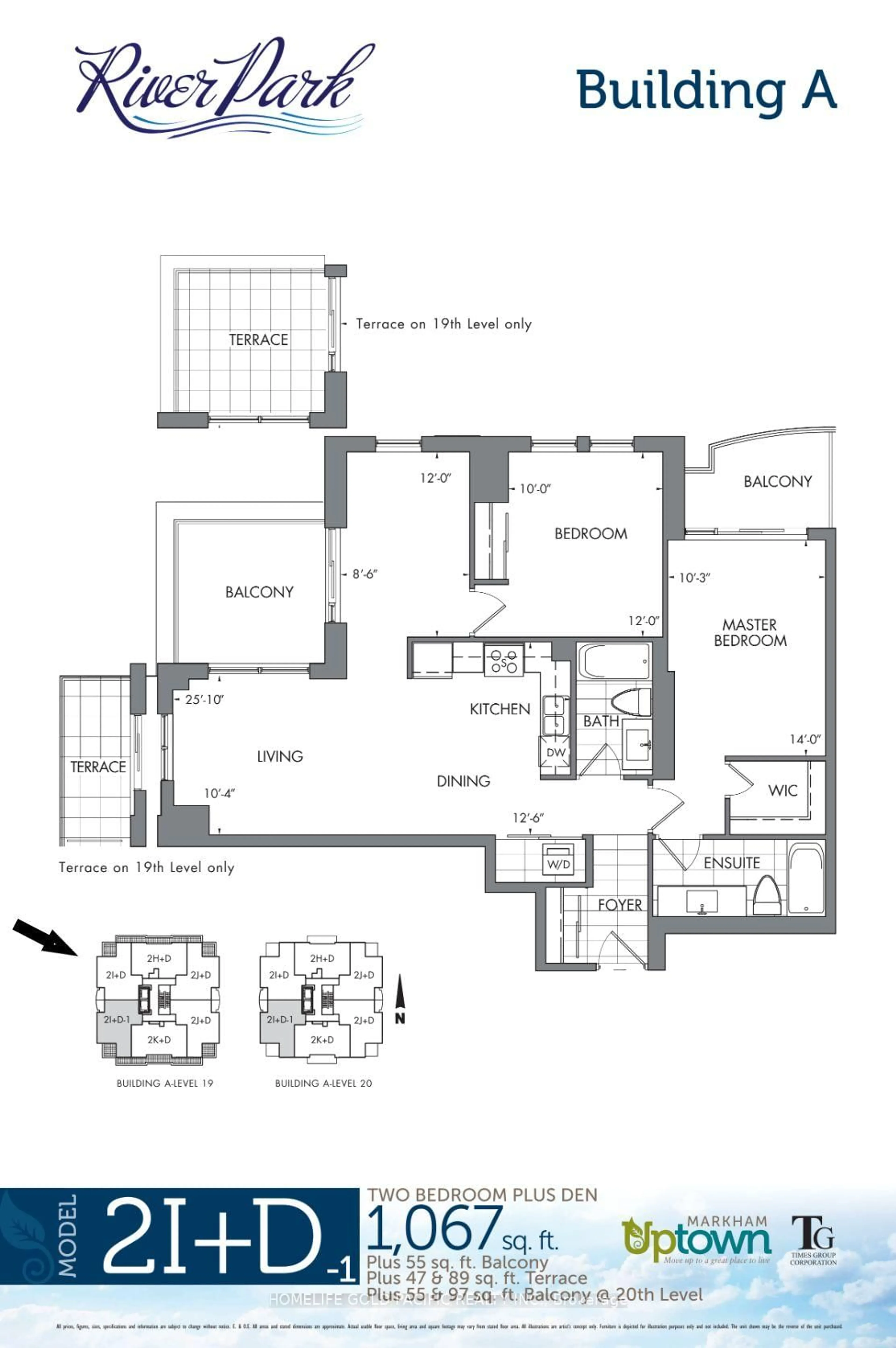 Floor plan for 8200 Birchmount Rd #RG1 (LPH1), Markham Ontario L3R 9W1