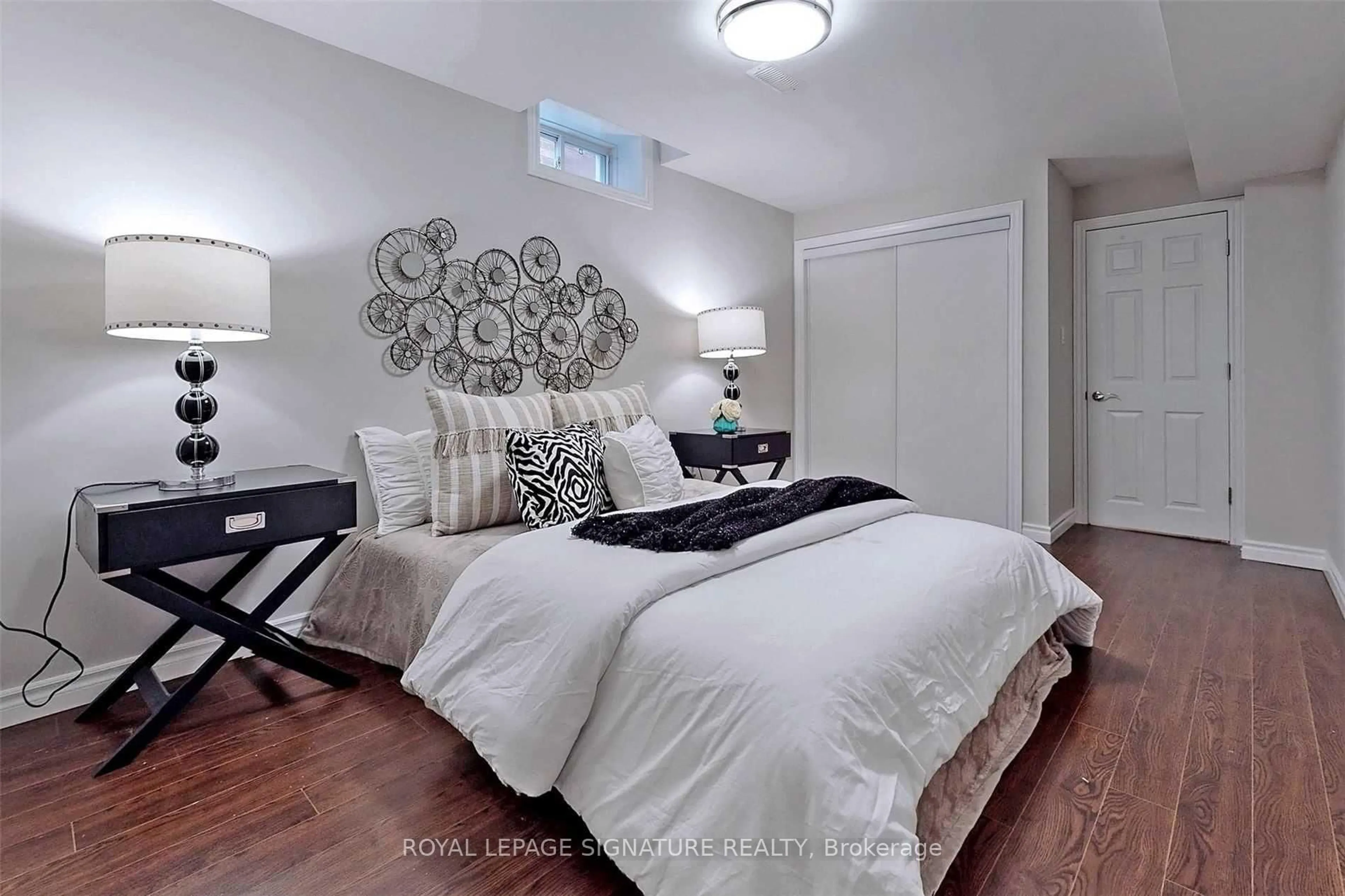 Bedroom with bed, unknown for 10 Foxton Rd, Markham Ontario L6B 0A9
