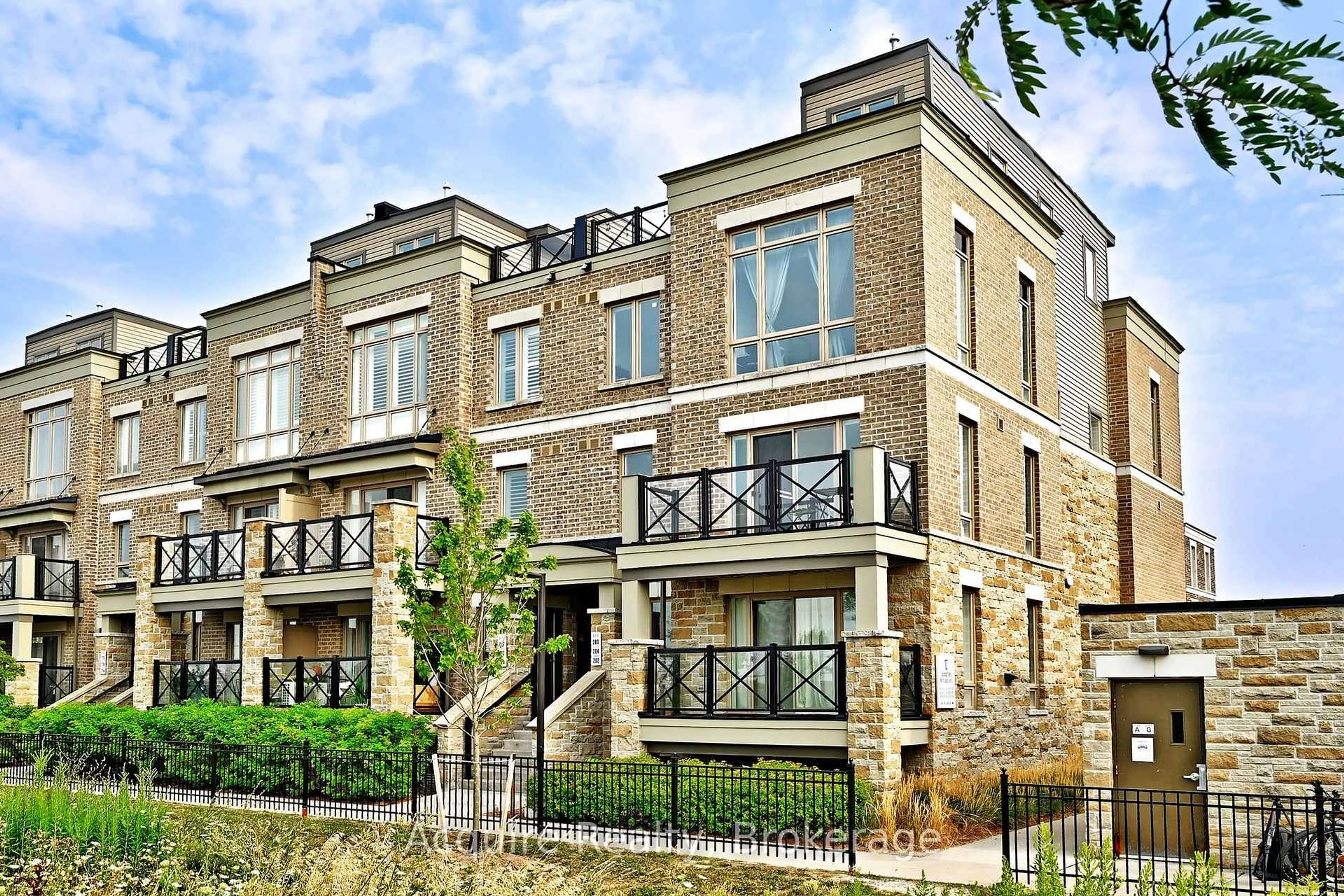 Home with brick exterior material, street for 10 Dunsheath Way #203, Markham Ontario L6B 1N3