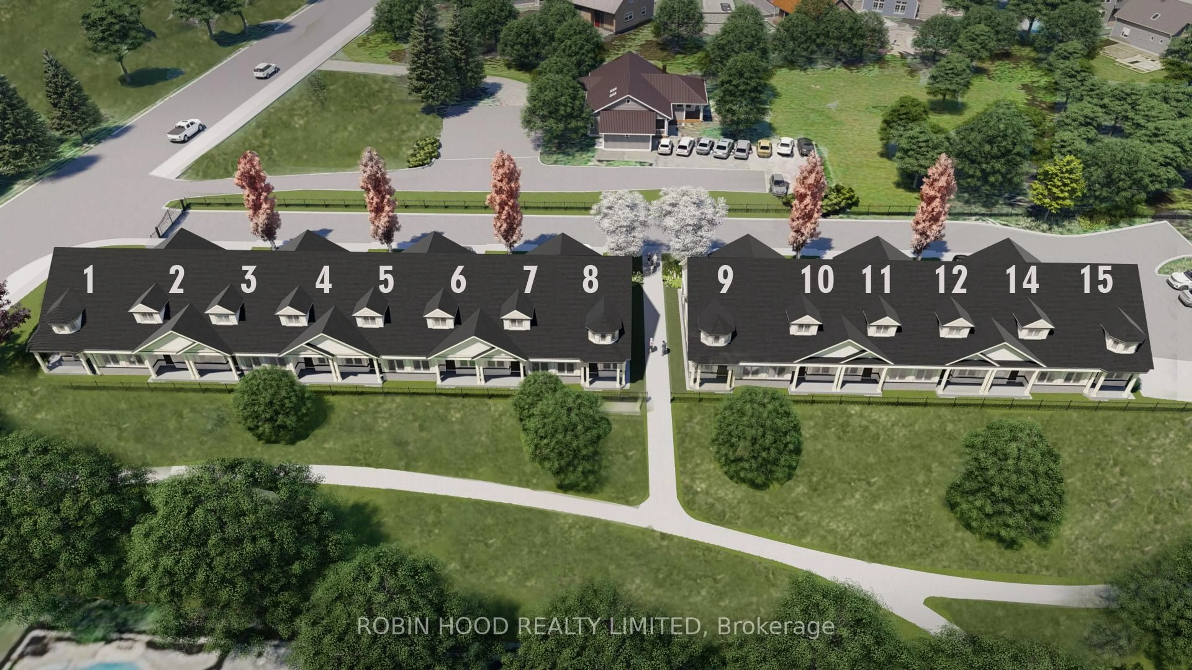 A pic from outside/outdoor area/front of a property/back of a property/a pic from drone, unknown for 263 Barrie St #Villa 5, Bradford West Gwillimbury Ontario L3Z 1A2