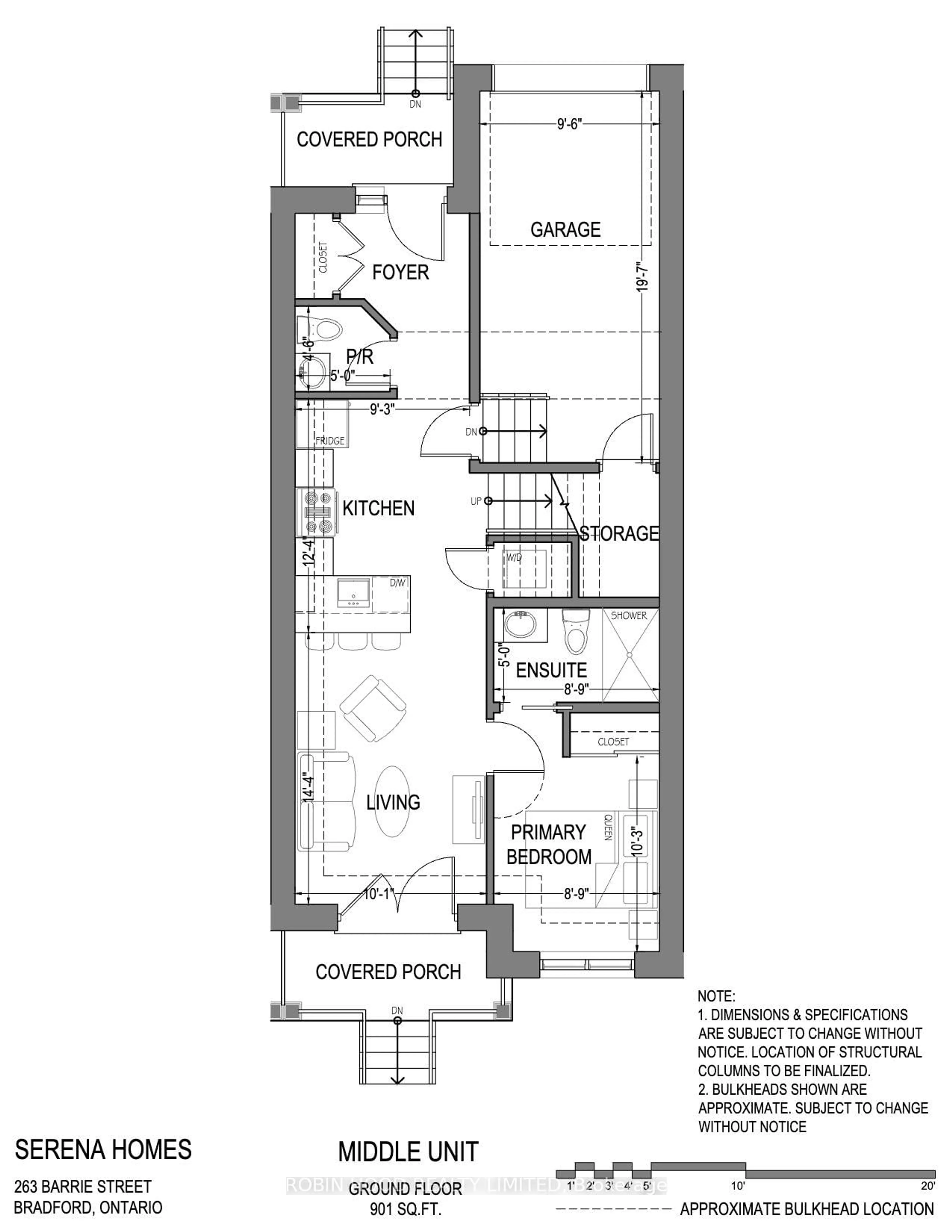 Floor plan for 263 Barrie St #Villa 5, Bradford West Gwillimbury Ontario L3Z 1A2