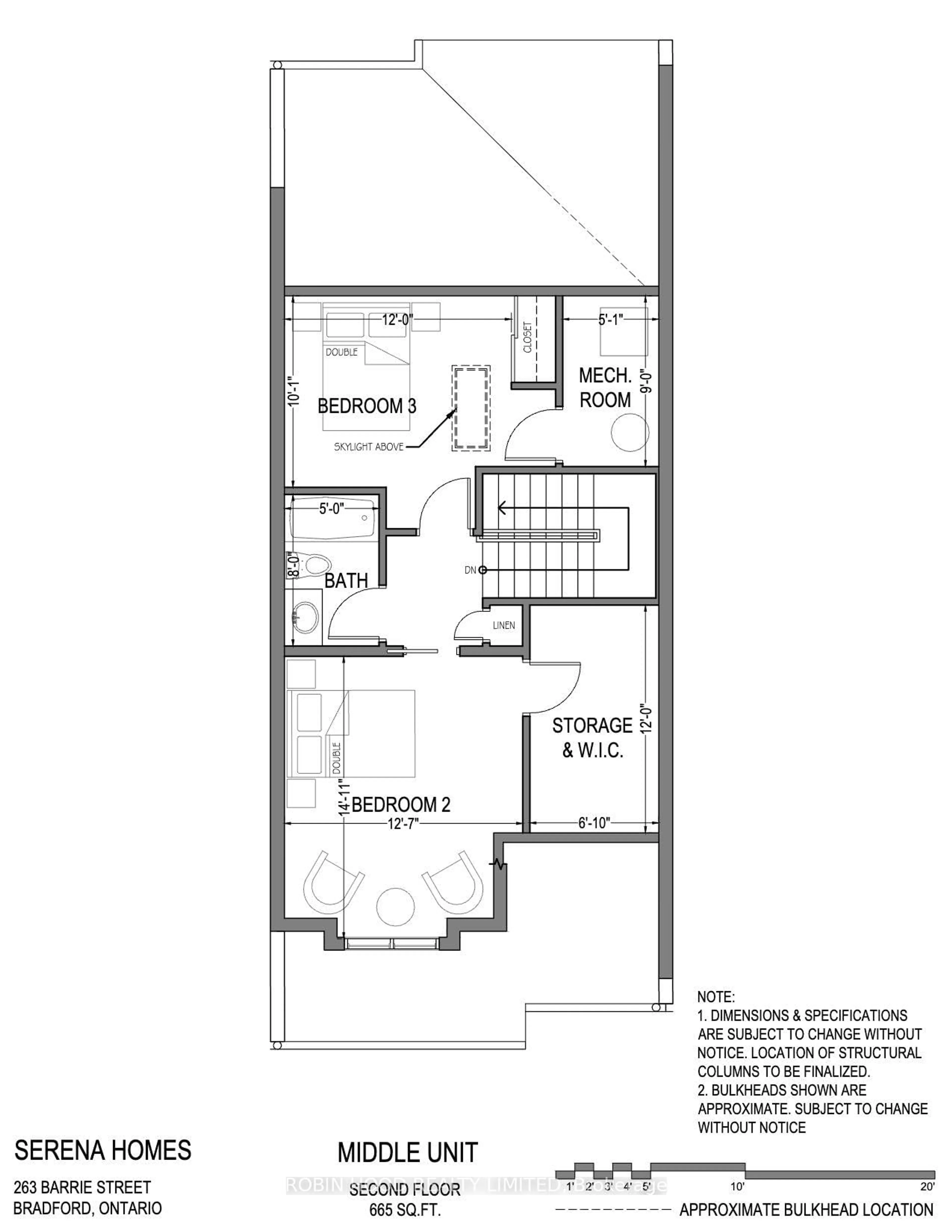 Floor plan for 263 Barrie St #Villa 5, Bradford West Gwillimbury Ontario L3Z 1A2