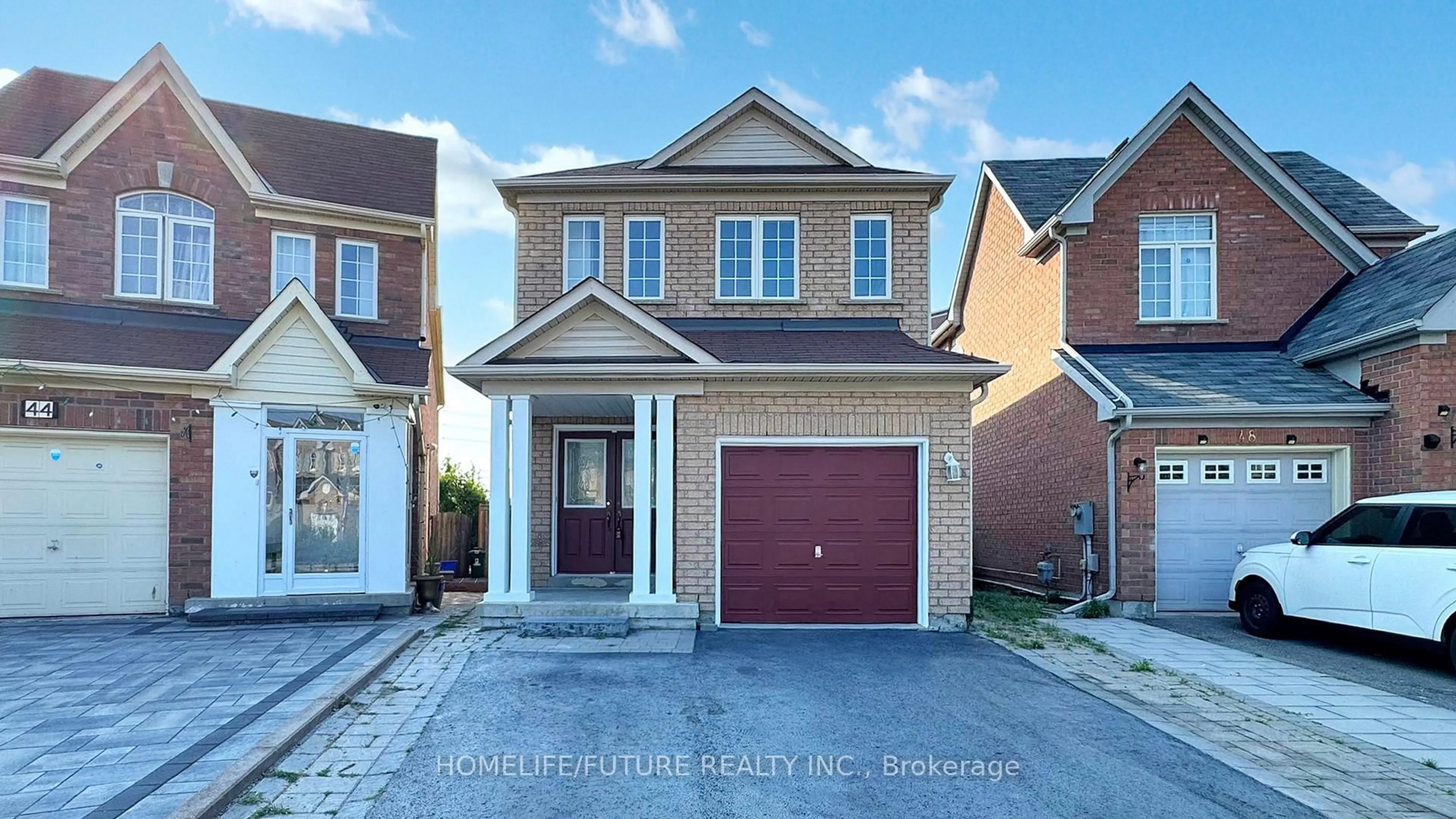 Home with brick exterior material, street for 46 Jack Monkman Cres, Markham Ontario L3S 0A3