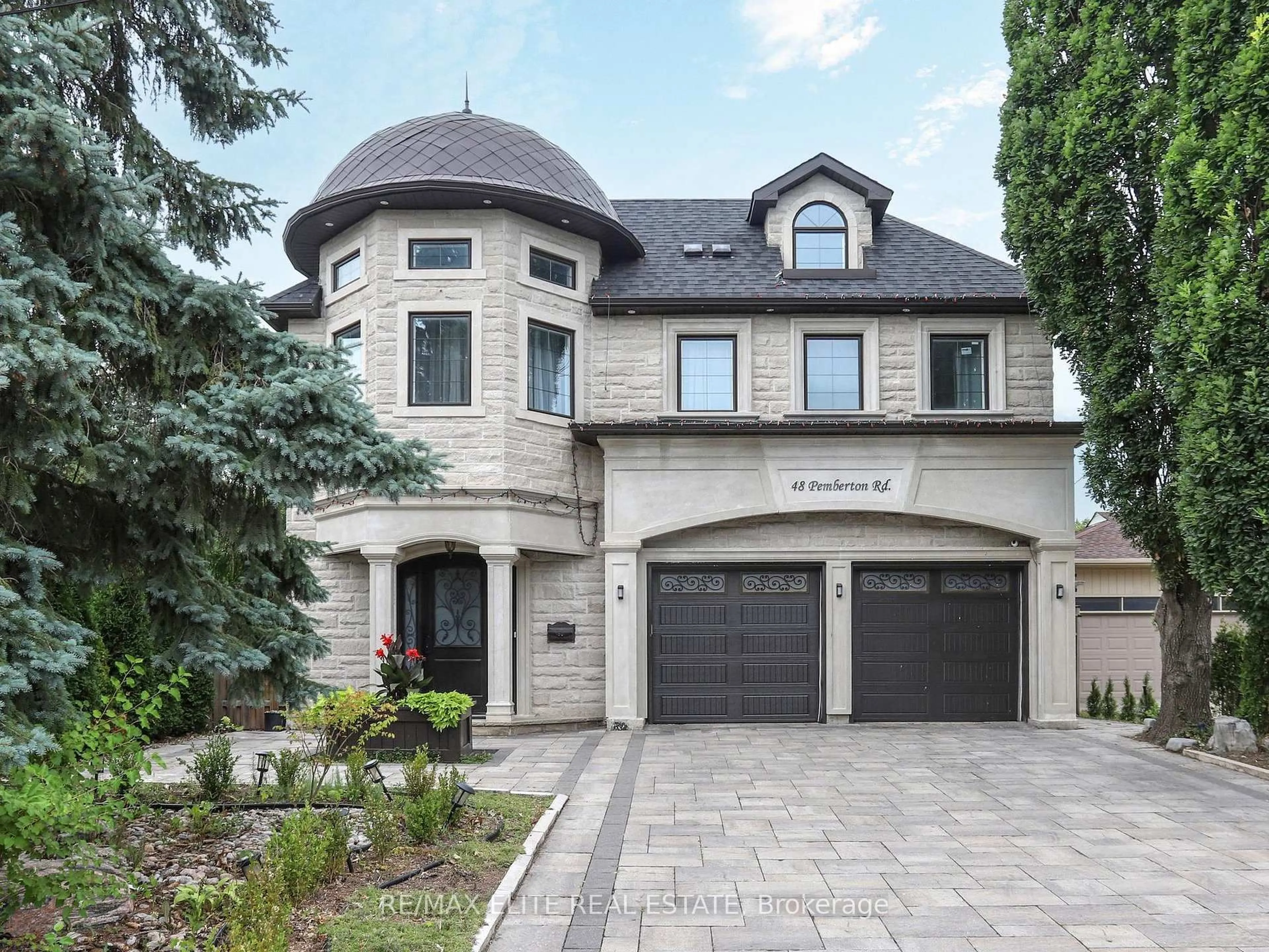 Home with brick exterior material, street for 48 Pemberton Rd, Richmond Hill Ontario L4C 3T4
