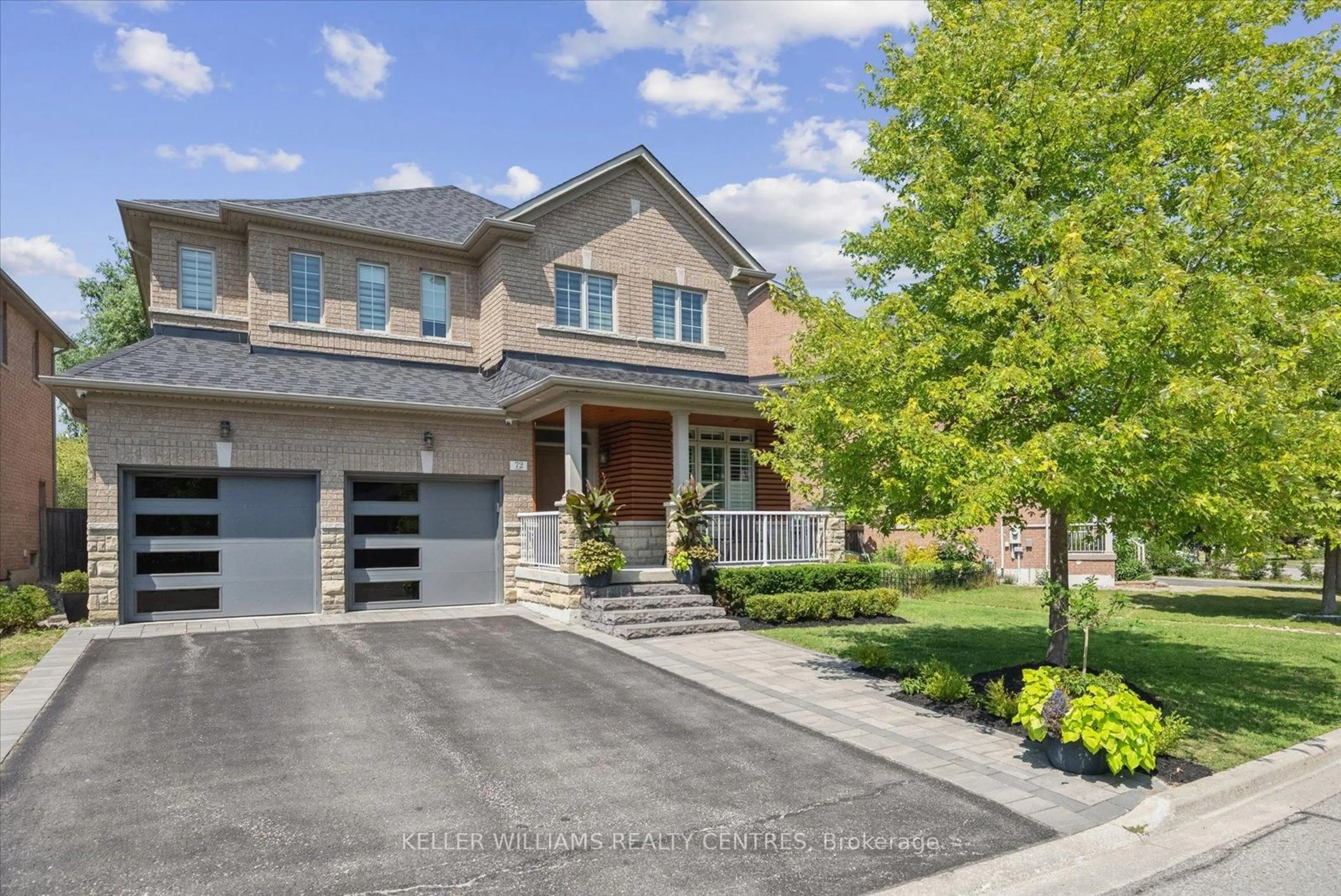 Home with brick exterior material, street for 72 Pointon St, Aurora Ontario L4G 0J9