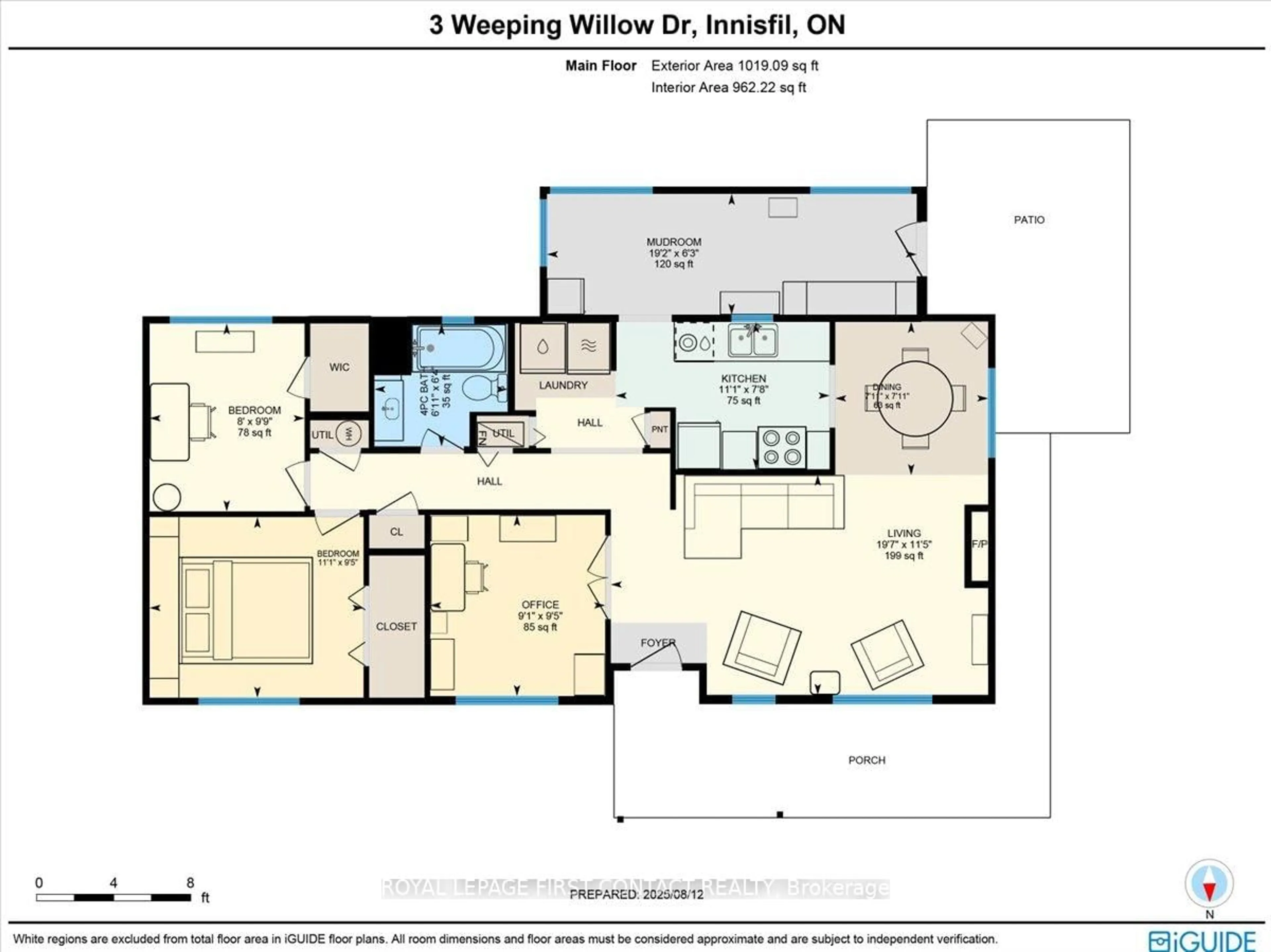 Floor plan for 3 Weeping Willow Dr, Innisfil Ontario L9S 1R6