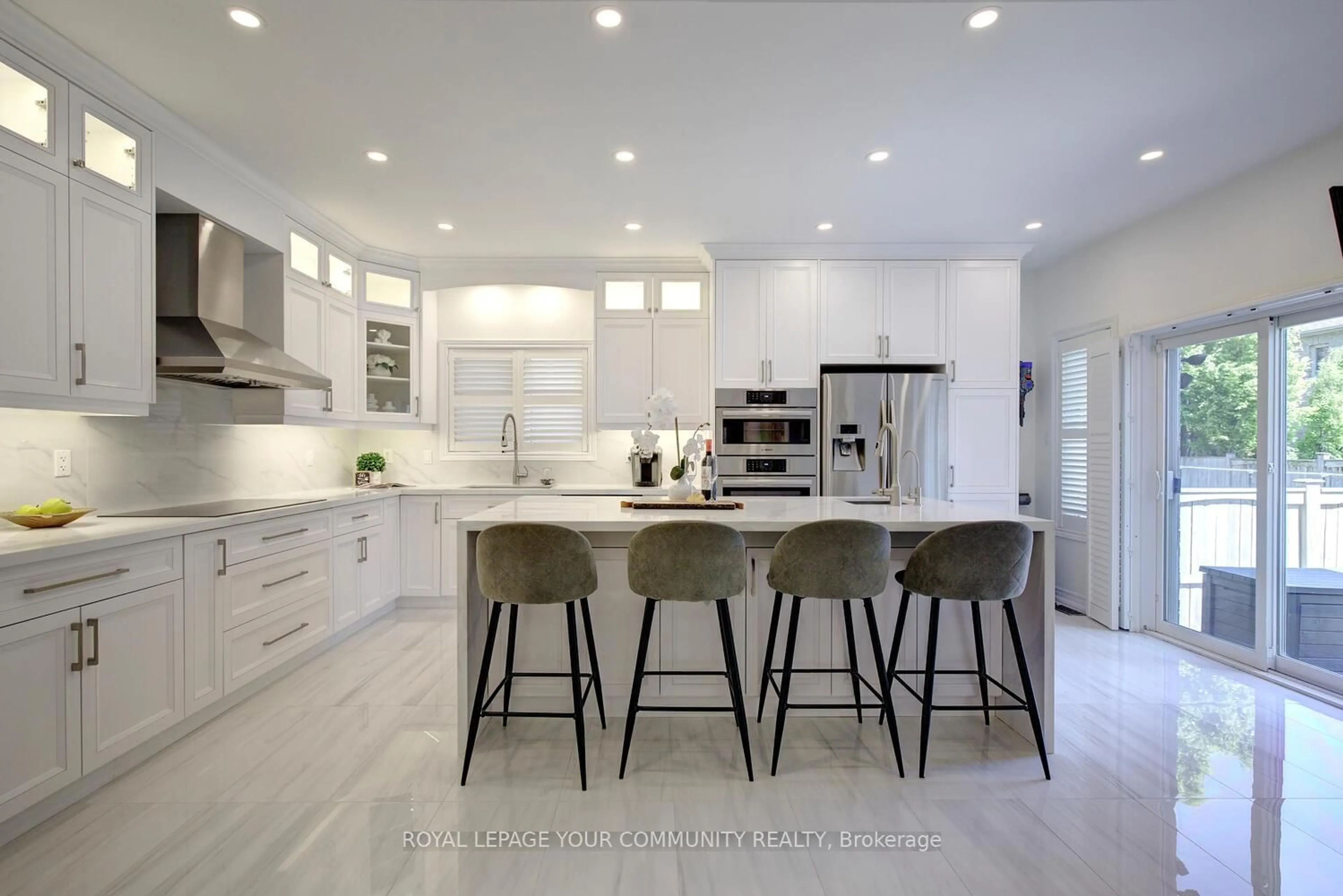 Contemporary kitchen, ceramic/tile floor for 127 Golden Forest Rd, Vaughan Ontario L6A 0S6