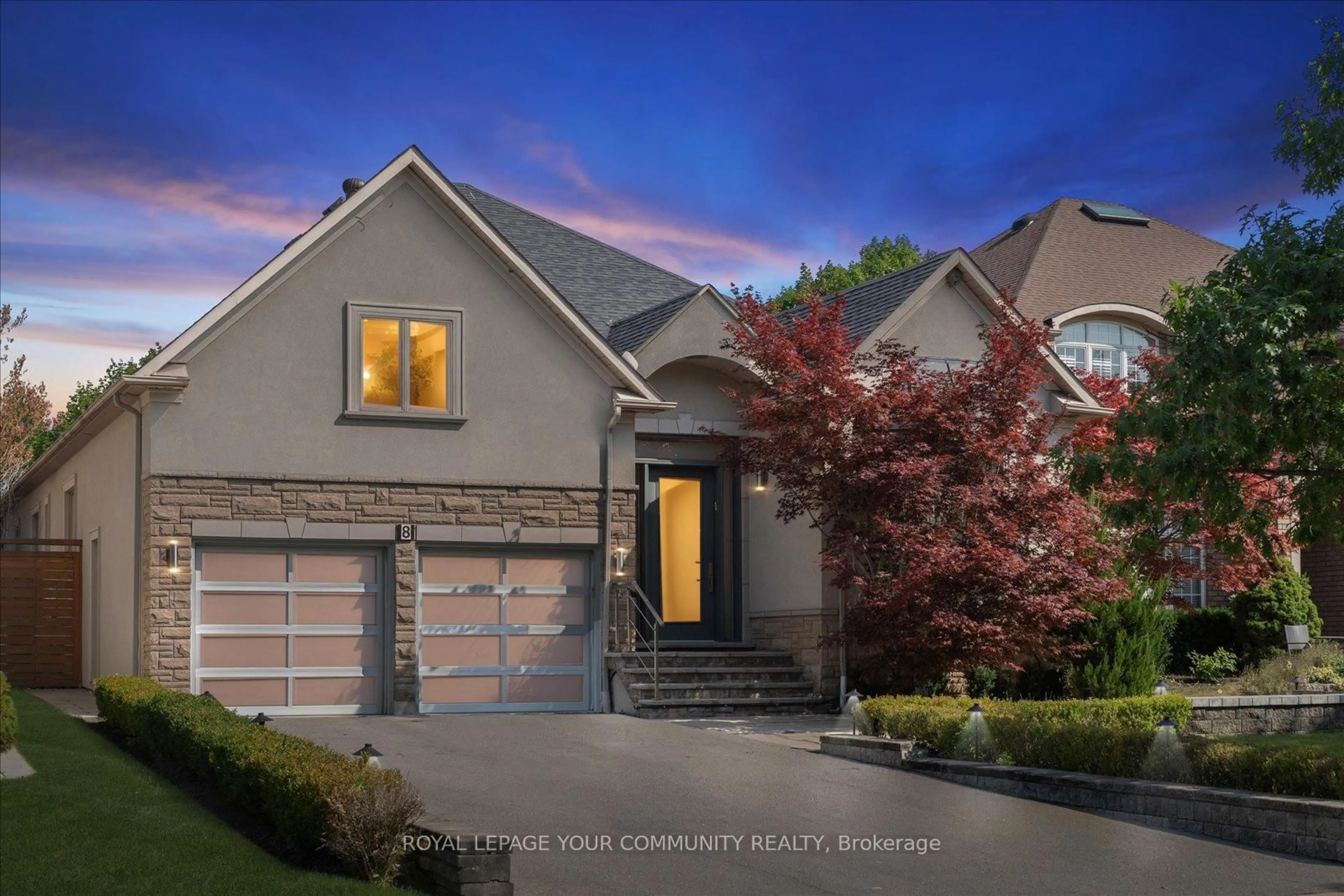 Home with brick exterior material, street for 8 Winterport Crt, Richmond Hill Ontario L4C 9V6