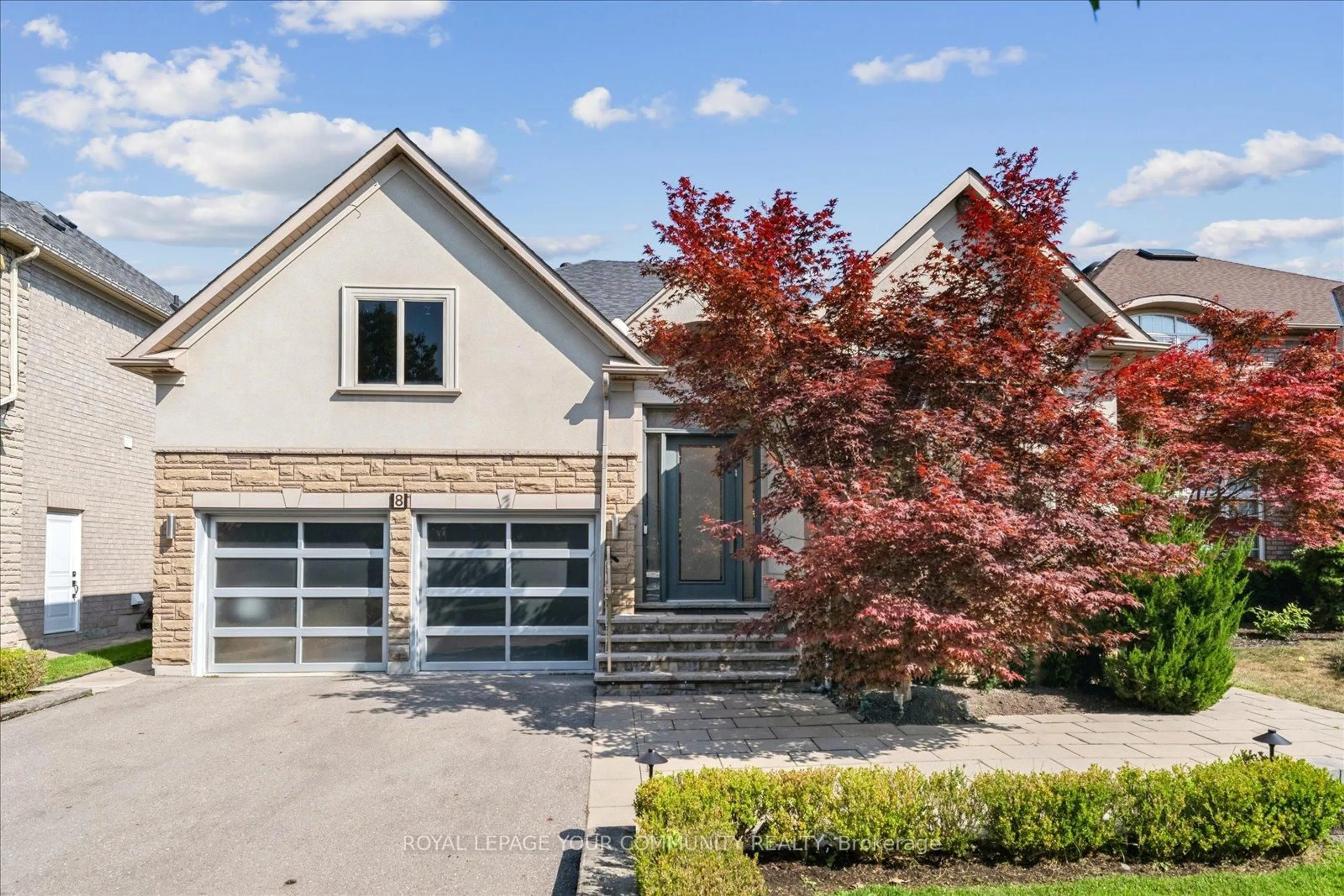 Home with brick exterior material, street for 8 Winterport Crt, Richmond Hill Ontario L4C 9V6