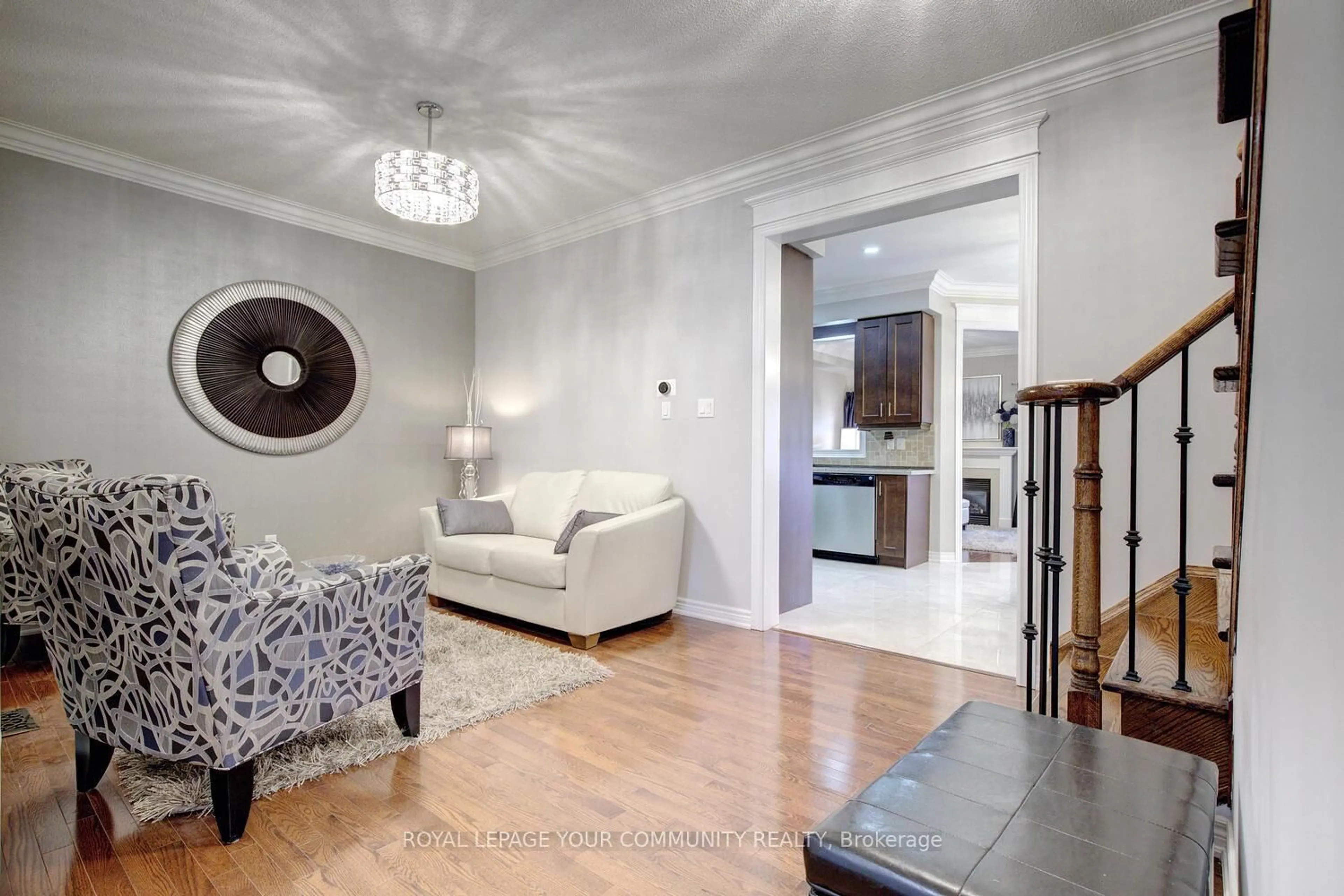 Living room with furniture, unknown for 121 Mahogany Forest Dr, Vaughan Ontario L6A 0S5