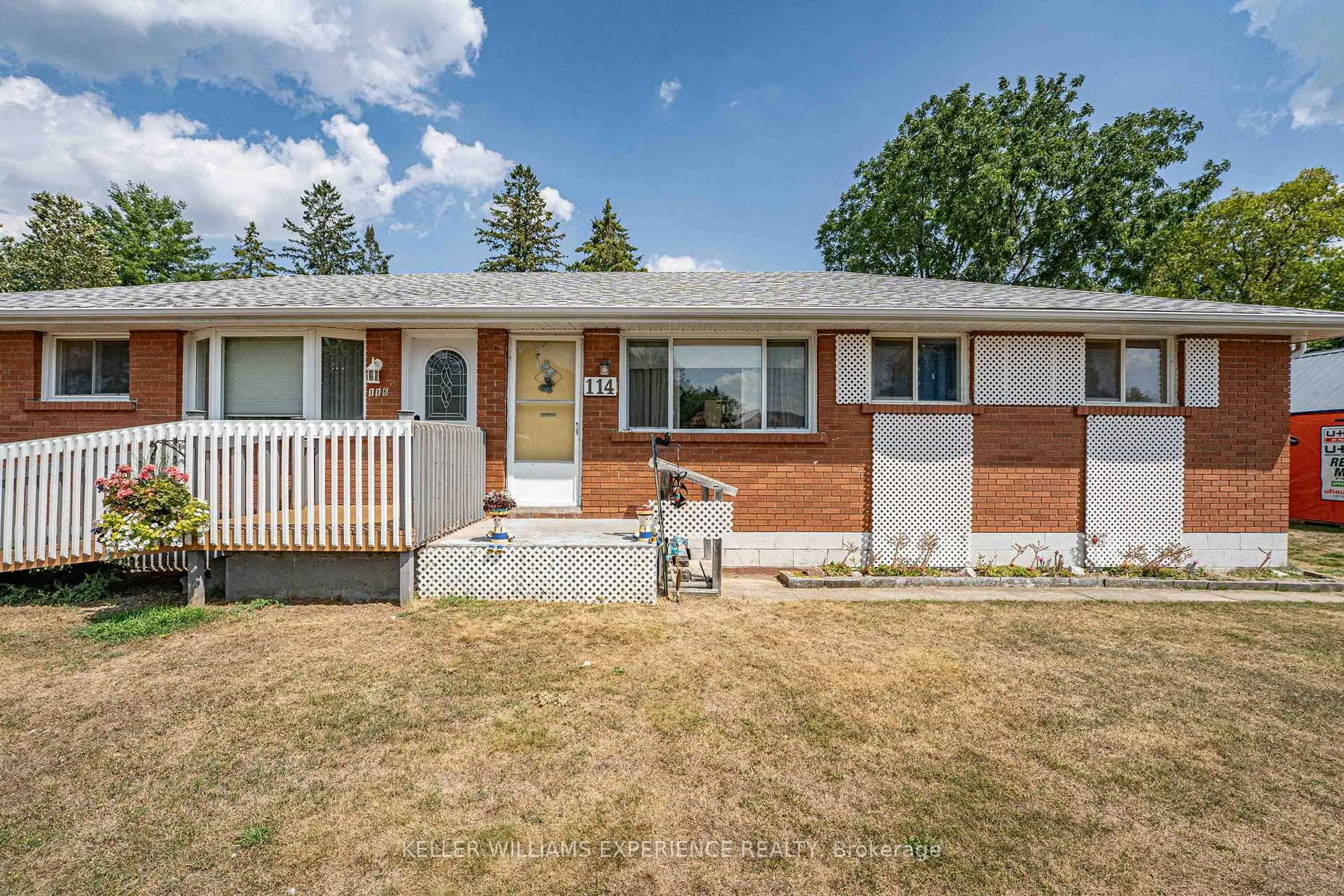 Home with vinyl exterior material, street for 114 Malcolm St, Essa Ontario L0M 1B0