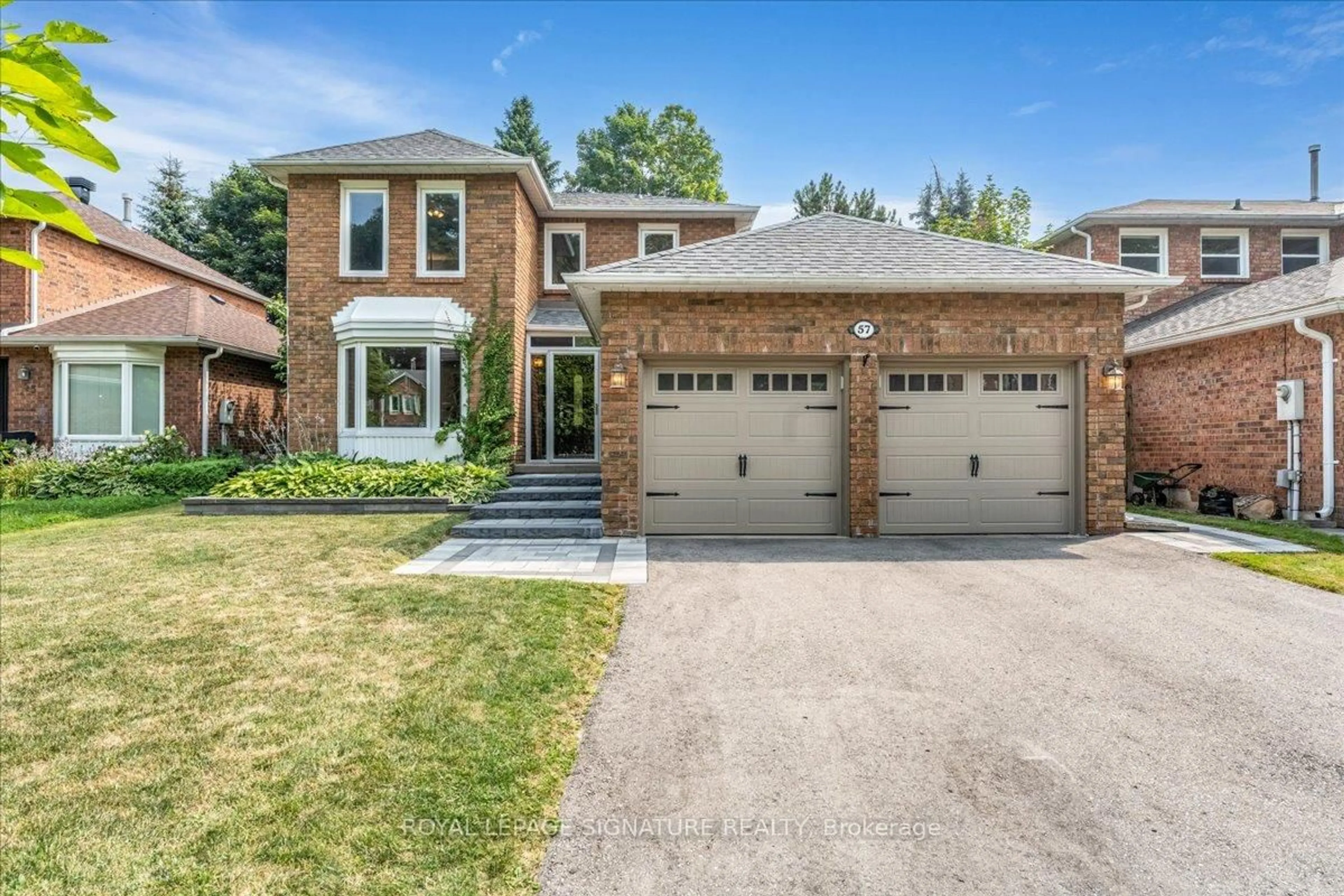 Home with brick exterior material, street for 57 Tribbling Cres, Aurora Ontario L4G 4X1