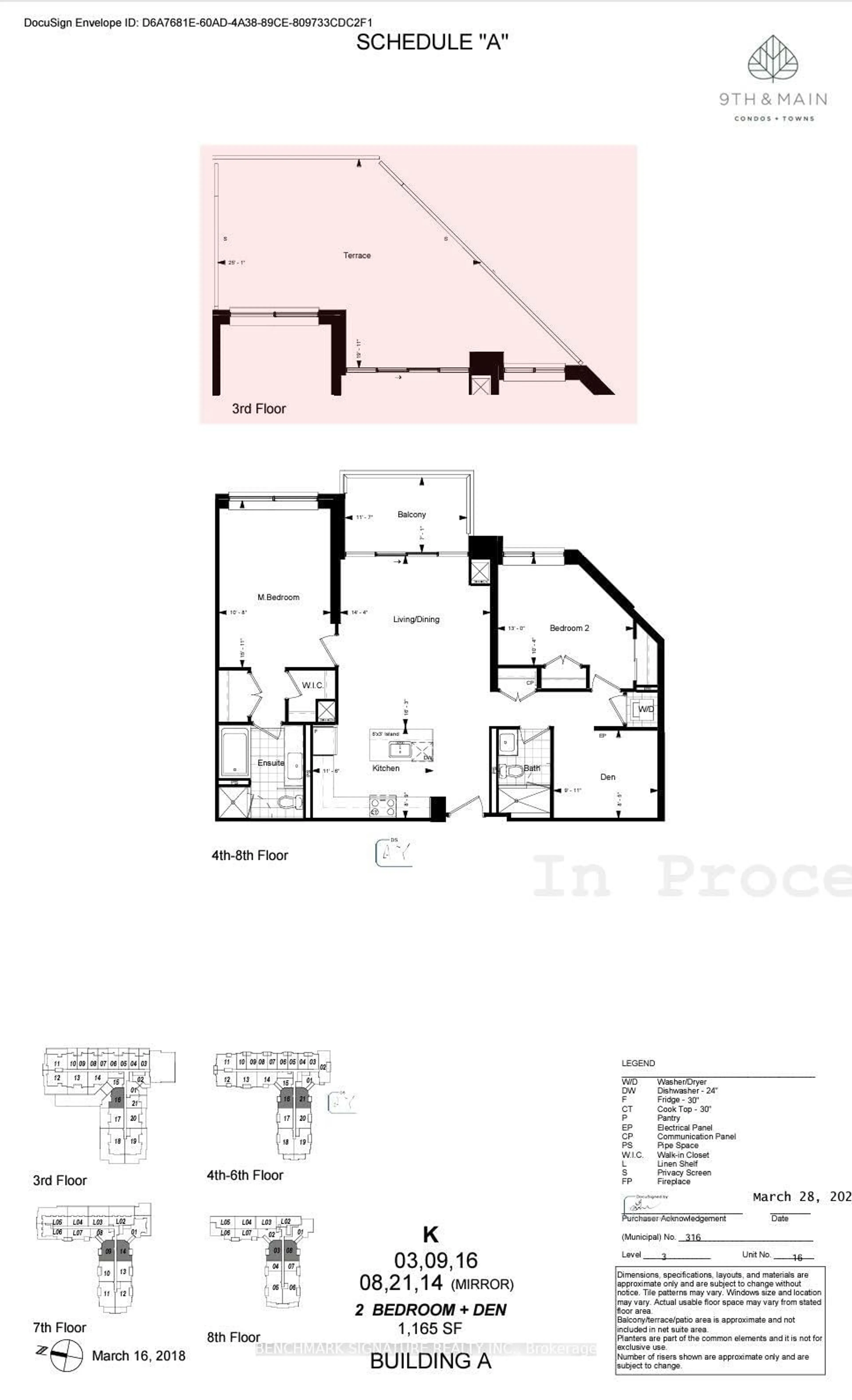 Floor plan for 11782 Ninth Line #316A, Whitchurch-Stouffville Ontario L4A 5E9