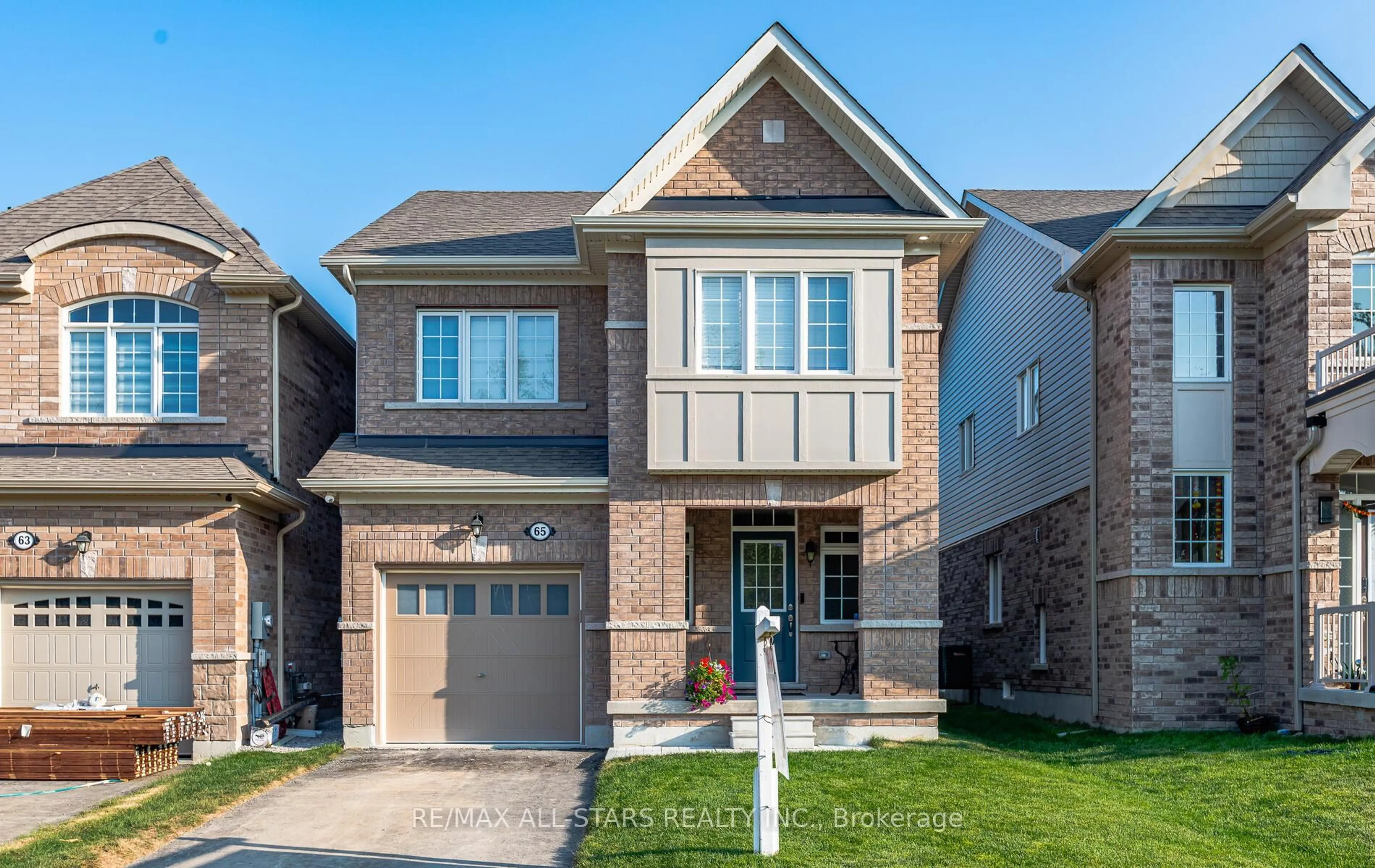 Home with brick exterior material, street for 65 Cliff Thompson Crt, Georgina Ontario L0E 1R0