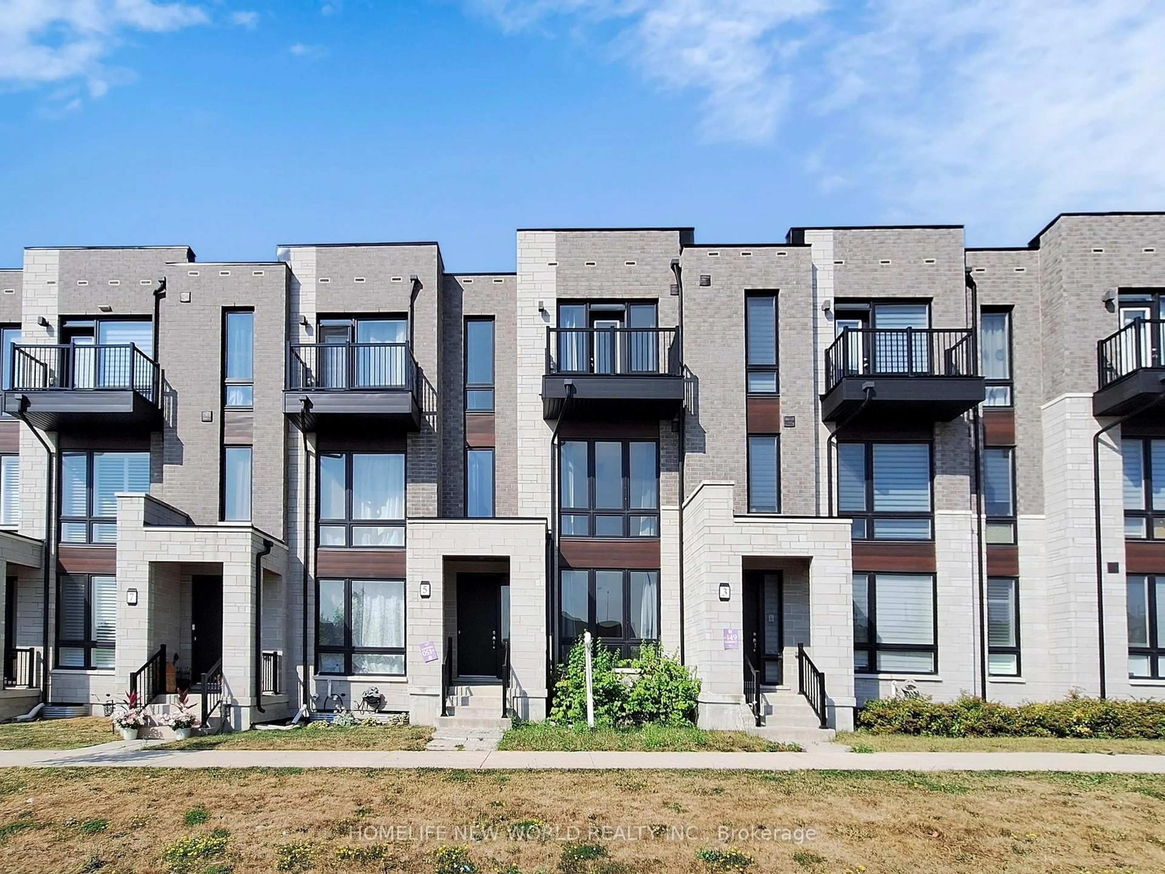 Home with brick exterior material, street for 5 Hammersmith Lane, Markham Ontario L6C 0Z5