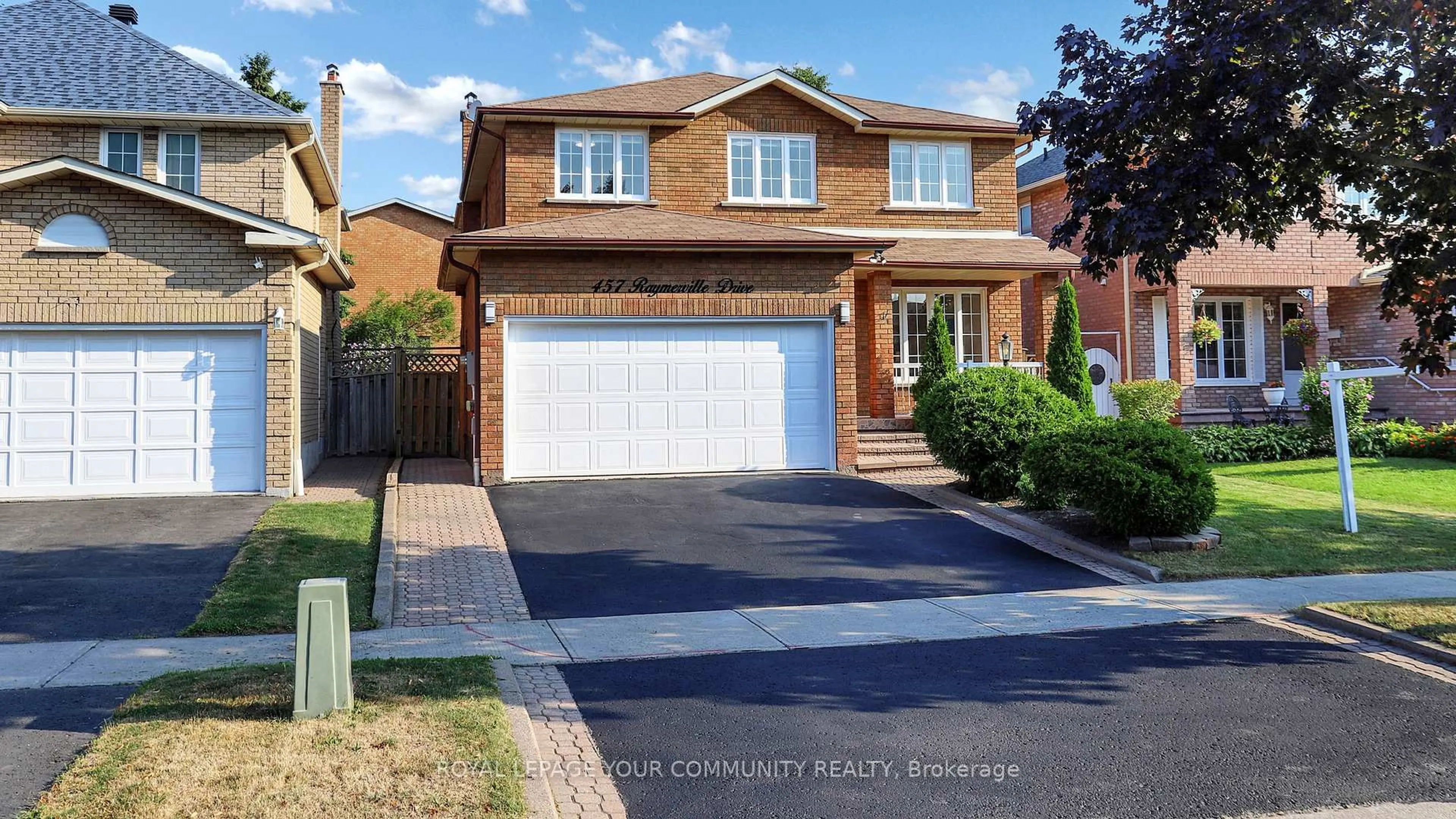 Home with brick exterior material, street for 457 Raymerville Dr, Markham Ontario L3P 6K7