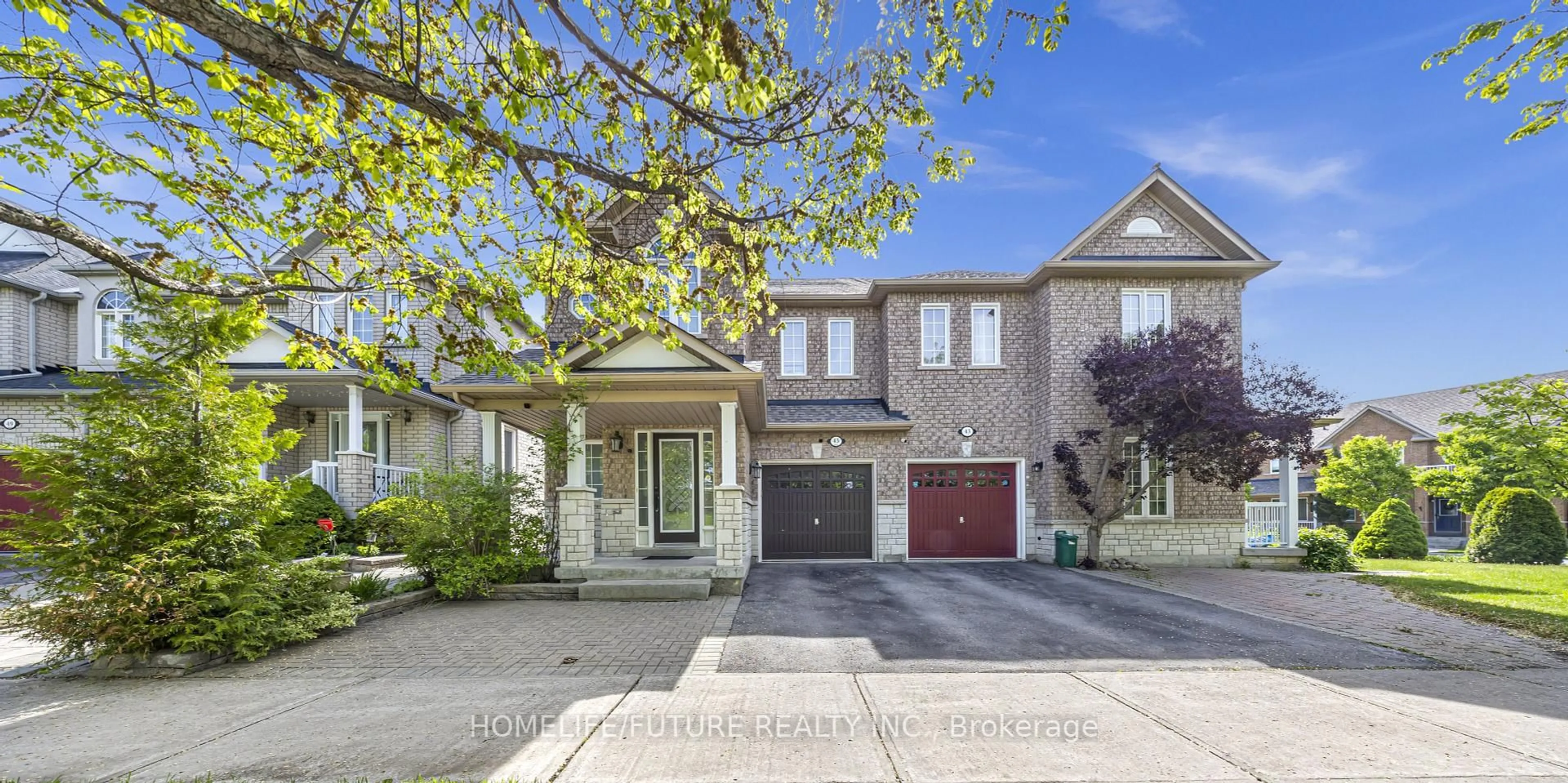 Home with brick exterior material, street for 45 Harry Blaylock Dr, Markham Ontario L6E 2H1