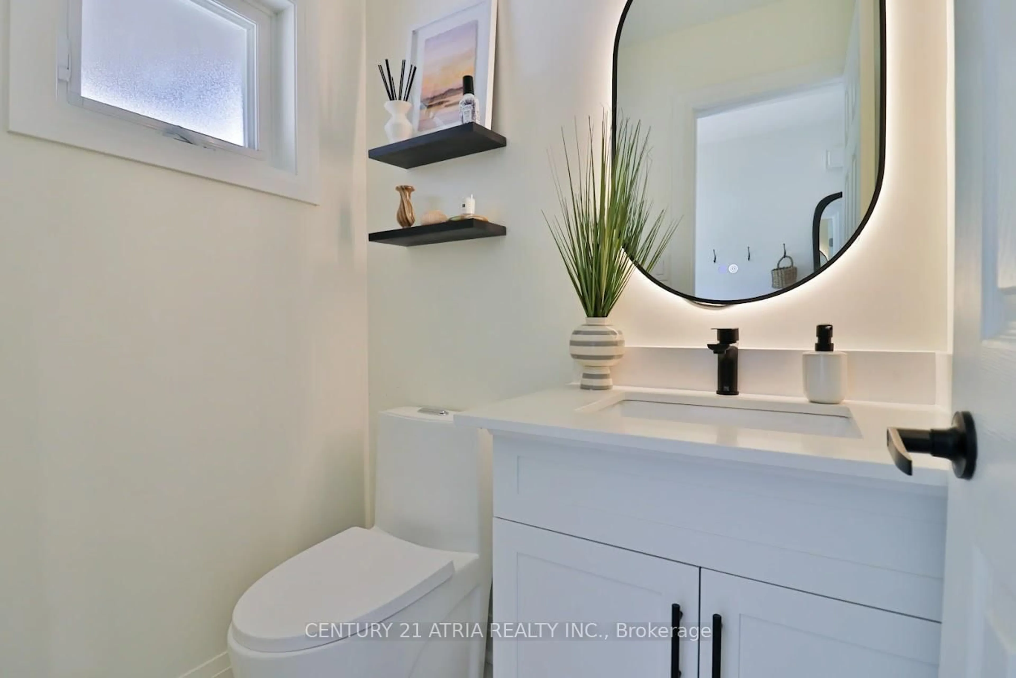 Contemporary bathroom, ceramic/tile floor for 30 Pepperell Cres, Markham Ontario L3R 3G8